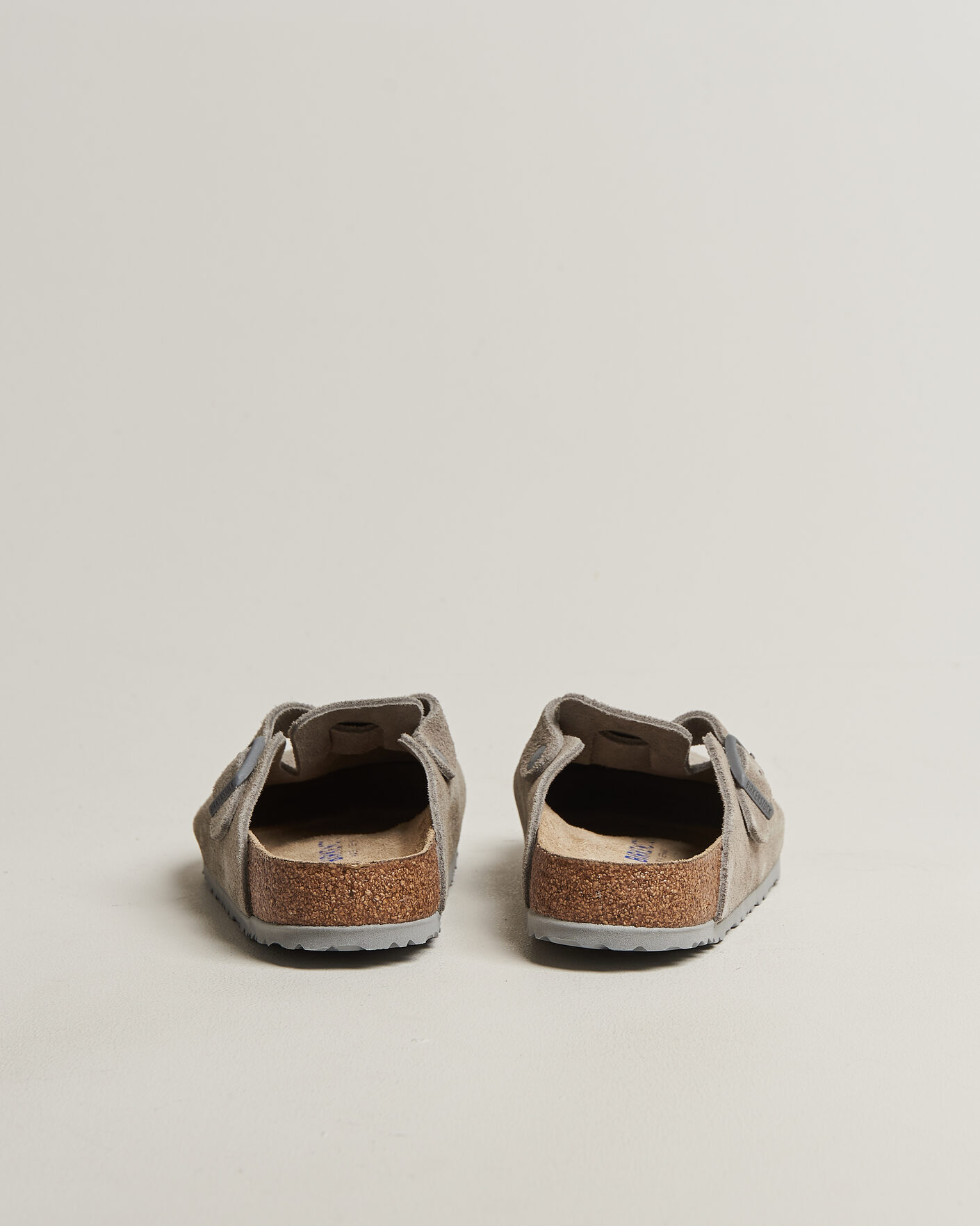 Homme | Sandales Et Mules | BIRKENSTOCK | Boston Soft Footbed Stone Coin Suede