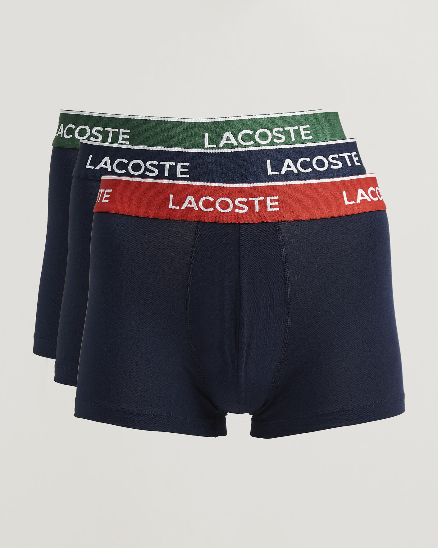 Homme | Sous-Vêtements Et Chaussettes | Lacoste | 3-Pack Stretch Cotton Trunks Navy Blue