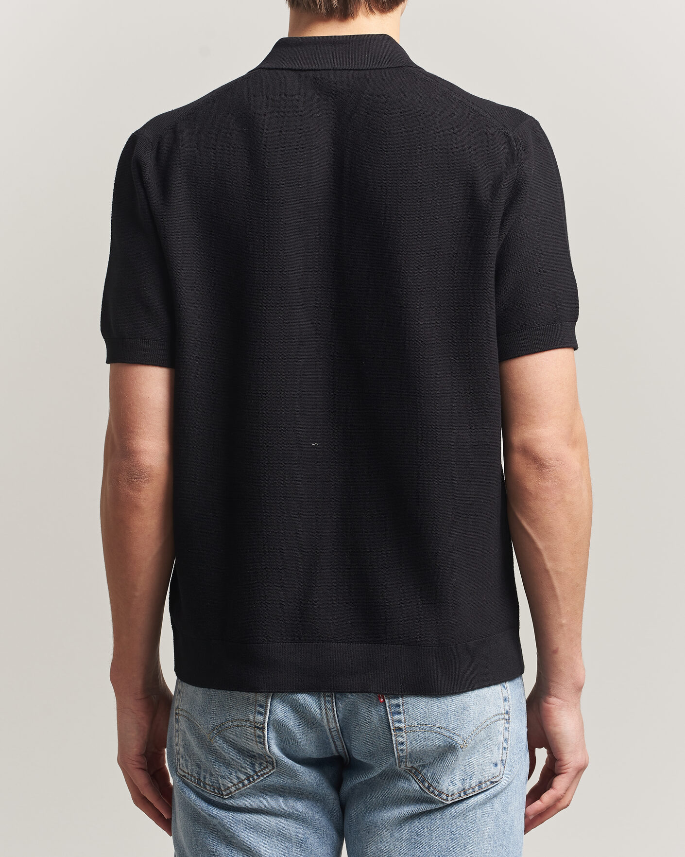 Homme | Polos | Lacoste | Cotton Knitted Polo Black