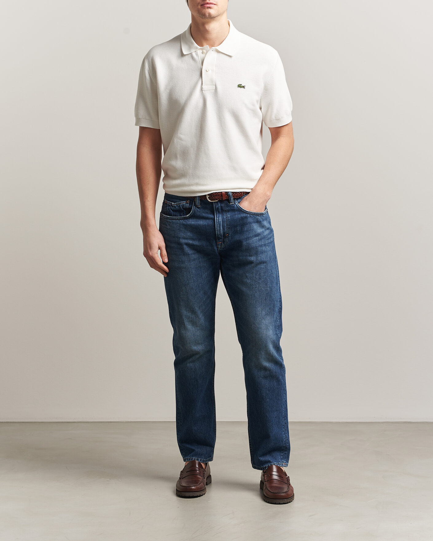 Homme | Polos | Lacoste | Cotton Knitted Polo Flour