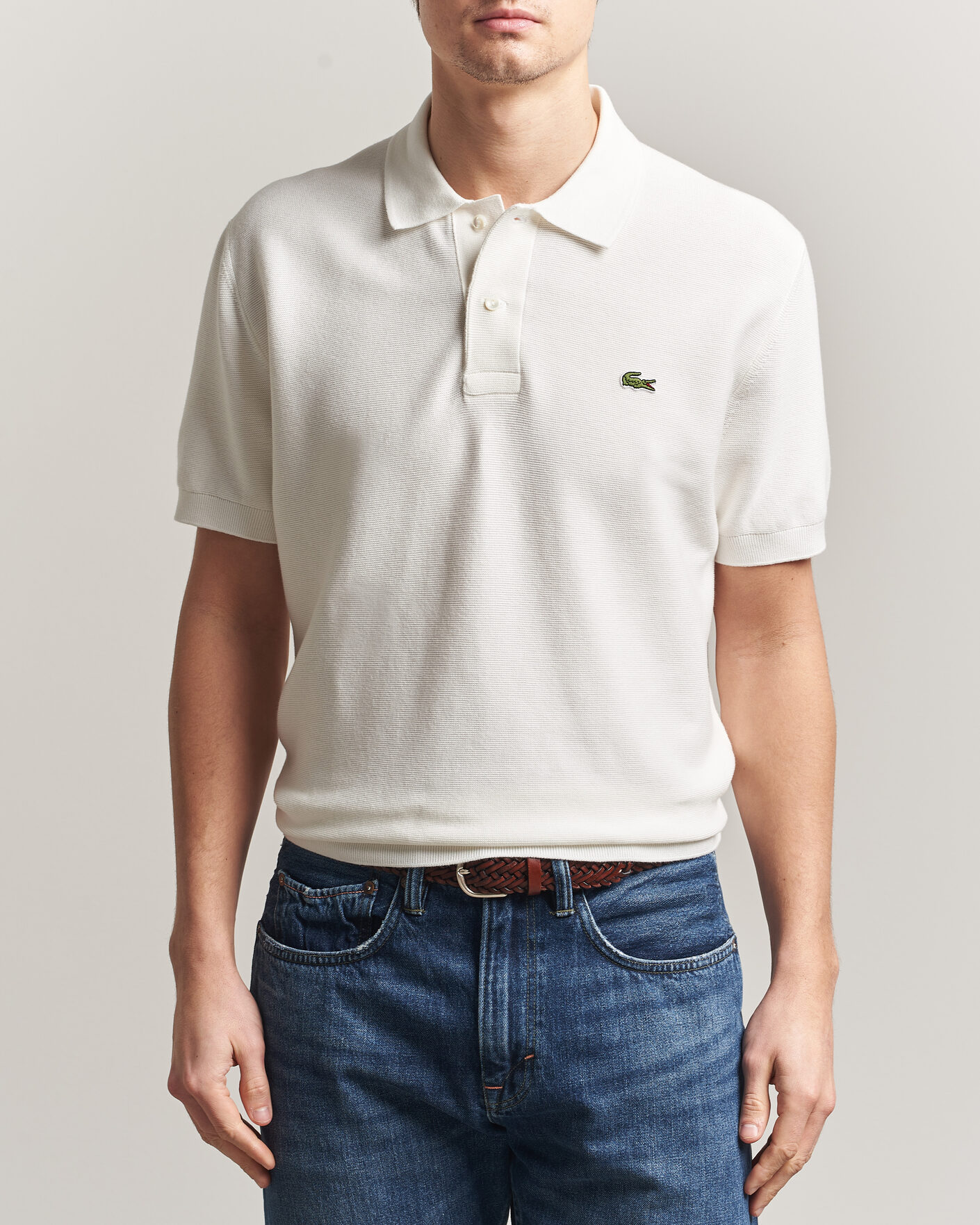 Homme | Polos | Lacoste | Cotton Knitted Polo Flour