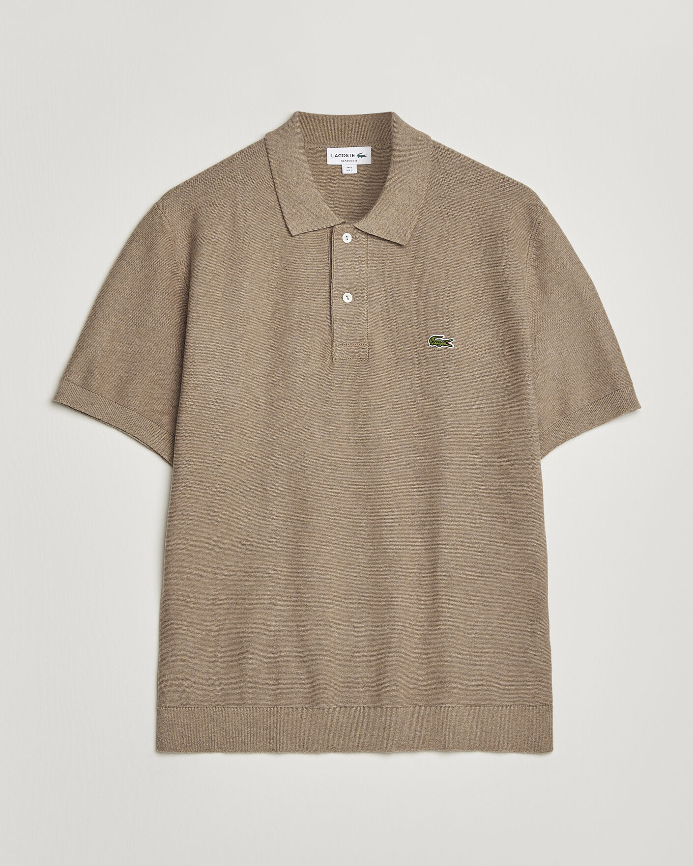 Homme | Polos | Lacoste | Cotton Knitted Polo Viennois Heather