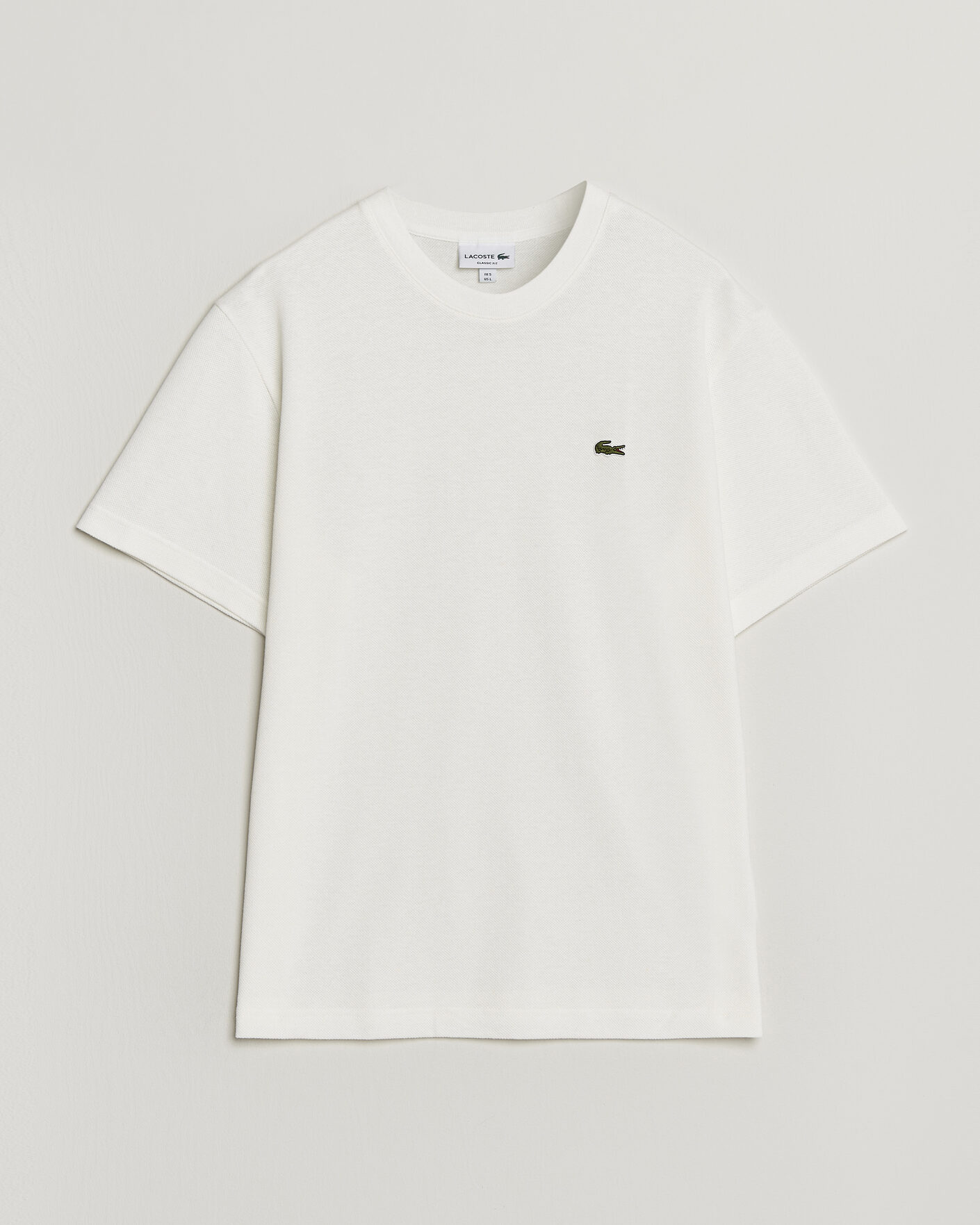 Homme | T-shirts | Lacoste | Cotton/Linen Pique T-Shirt Flour
