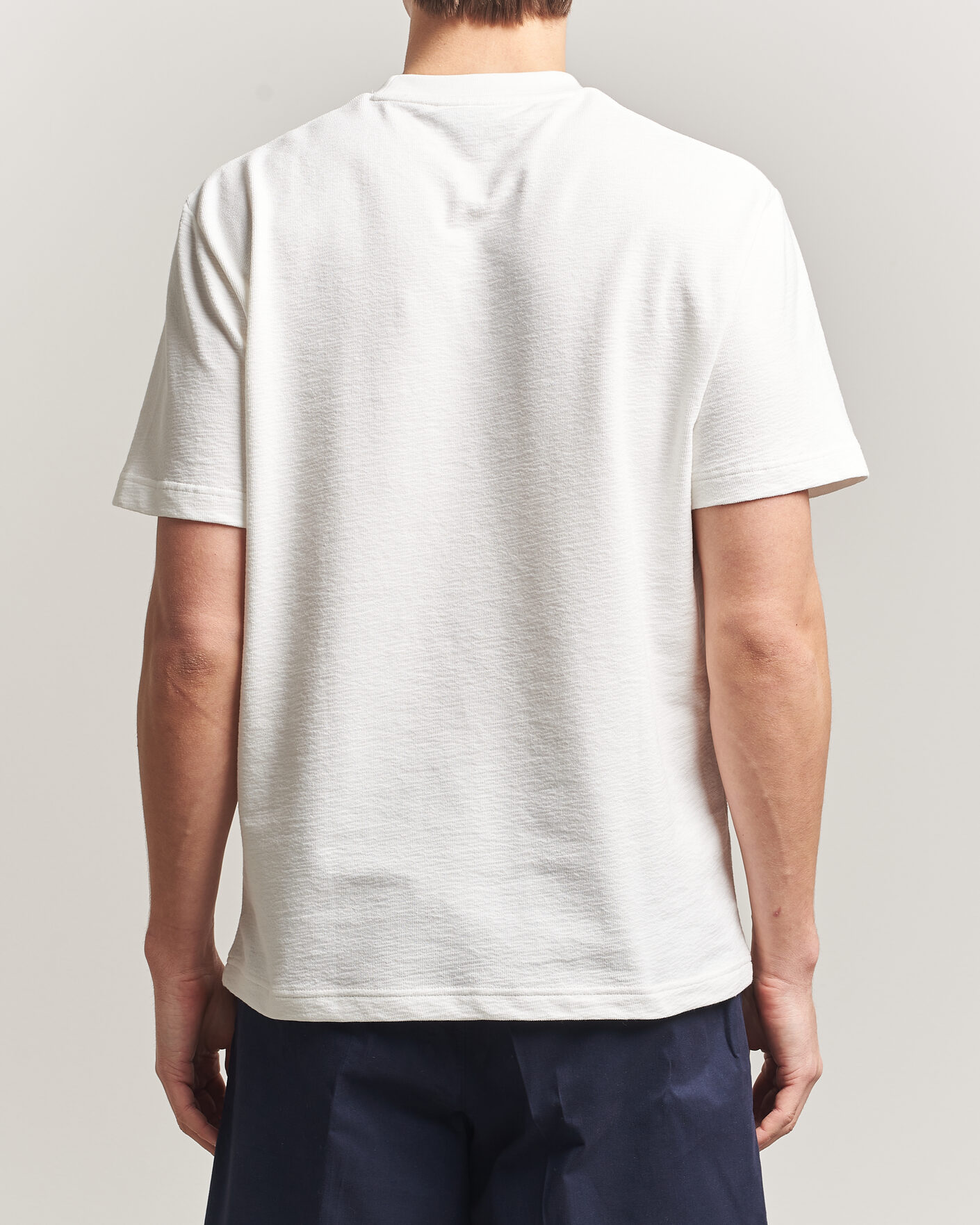Homme | T-shirts | Lacoste | Textured Cotton T-Shirt Flour