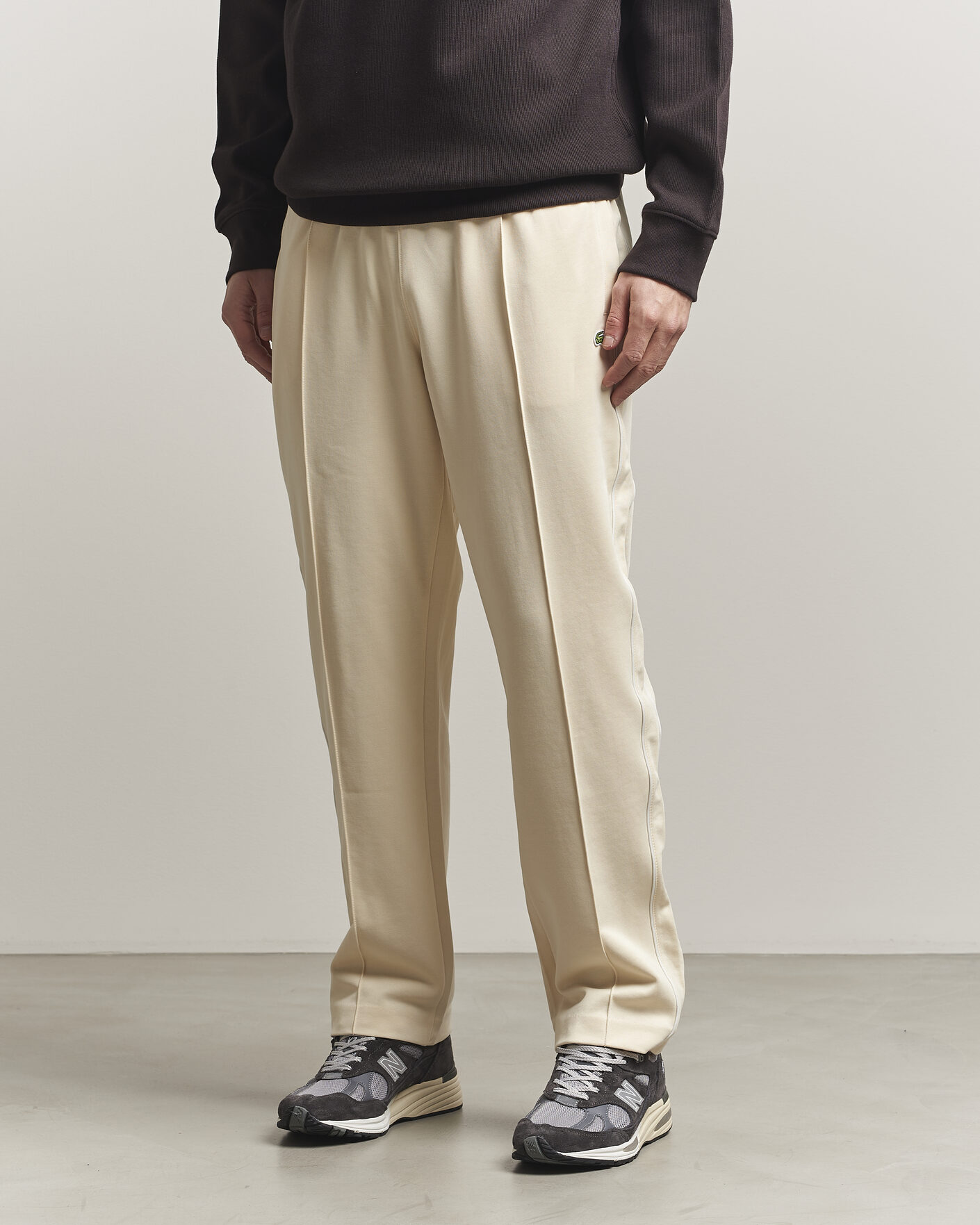 Homme | Pantalons | Lacoste | Piqué Track Pants Naturel Clair