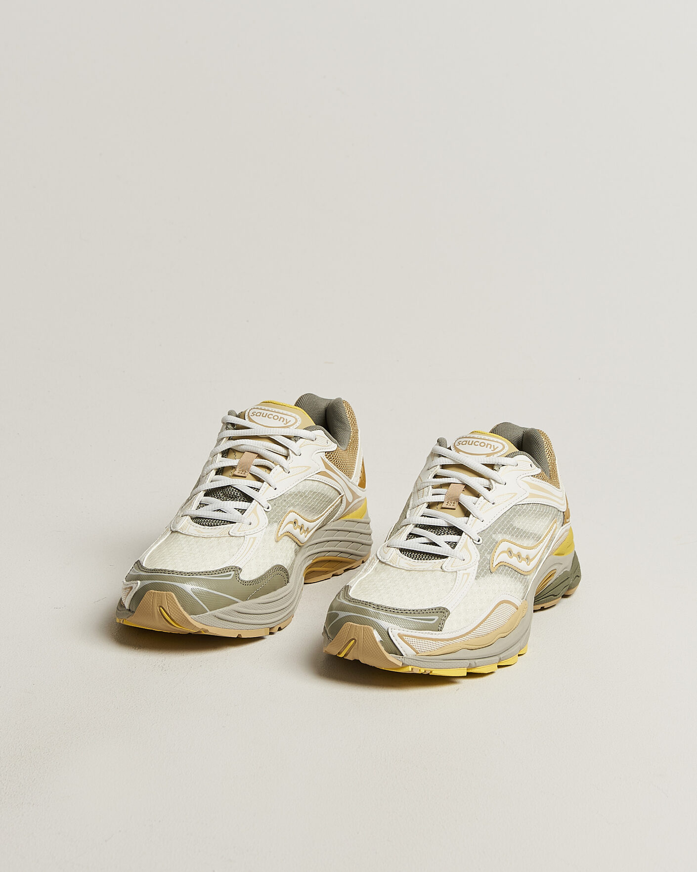 Homme | Baskets | Saucony | Progrid Omni 9 Ripstop Running Sneaker Ivory/Moss