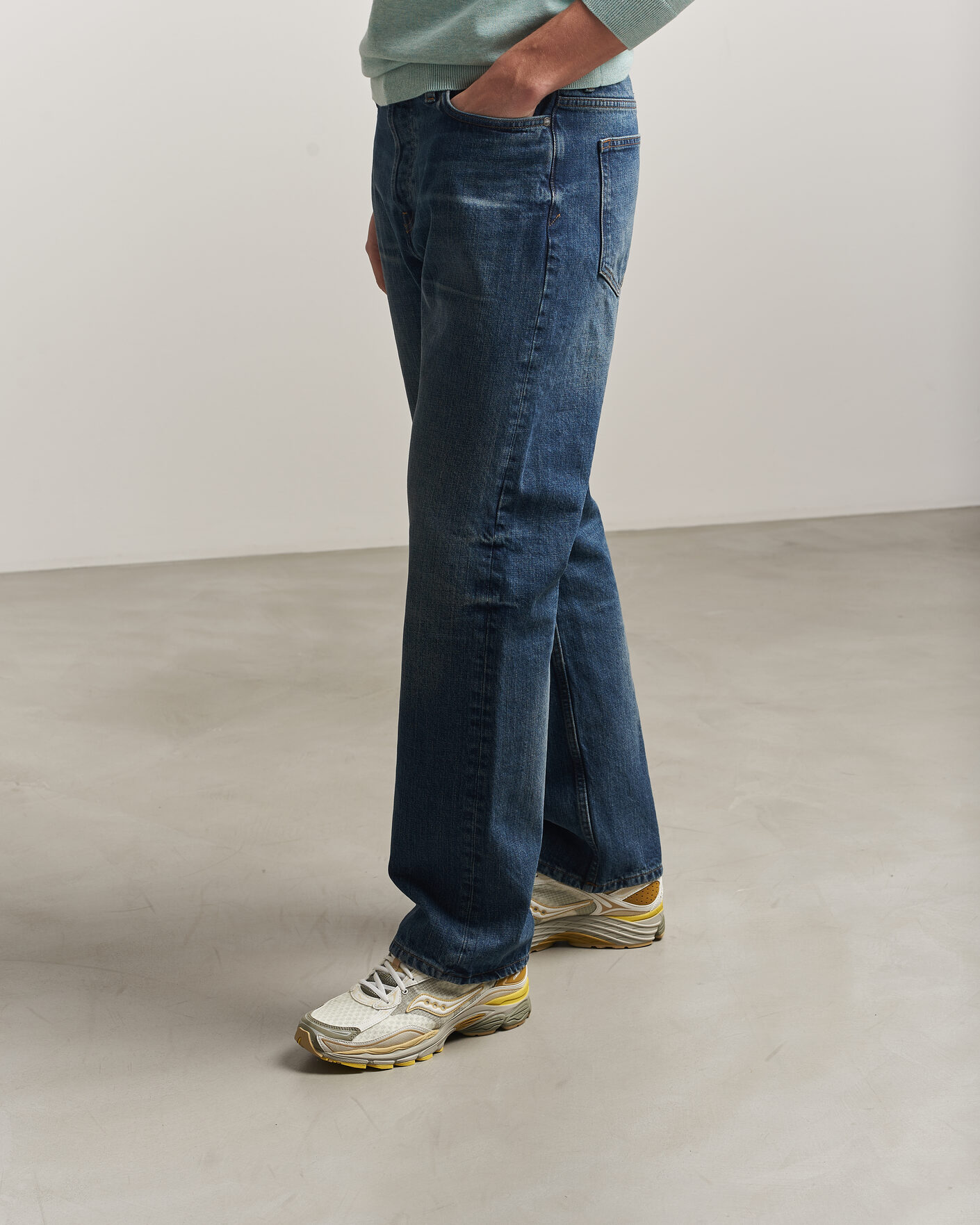 Homme | Baskets | Saucony | Progrid Omni 9 Ripstop Running Sneaker Ivory/Moss