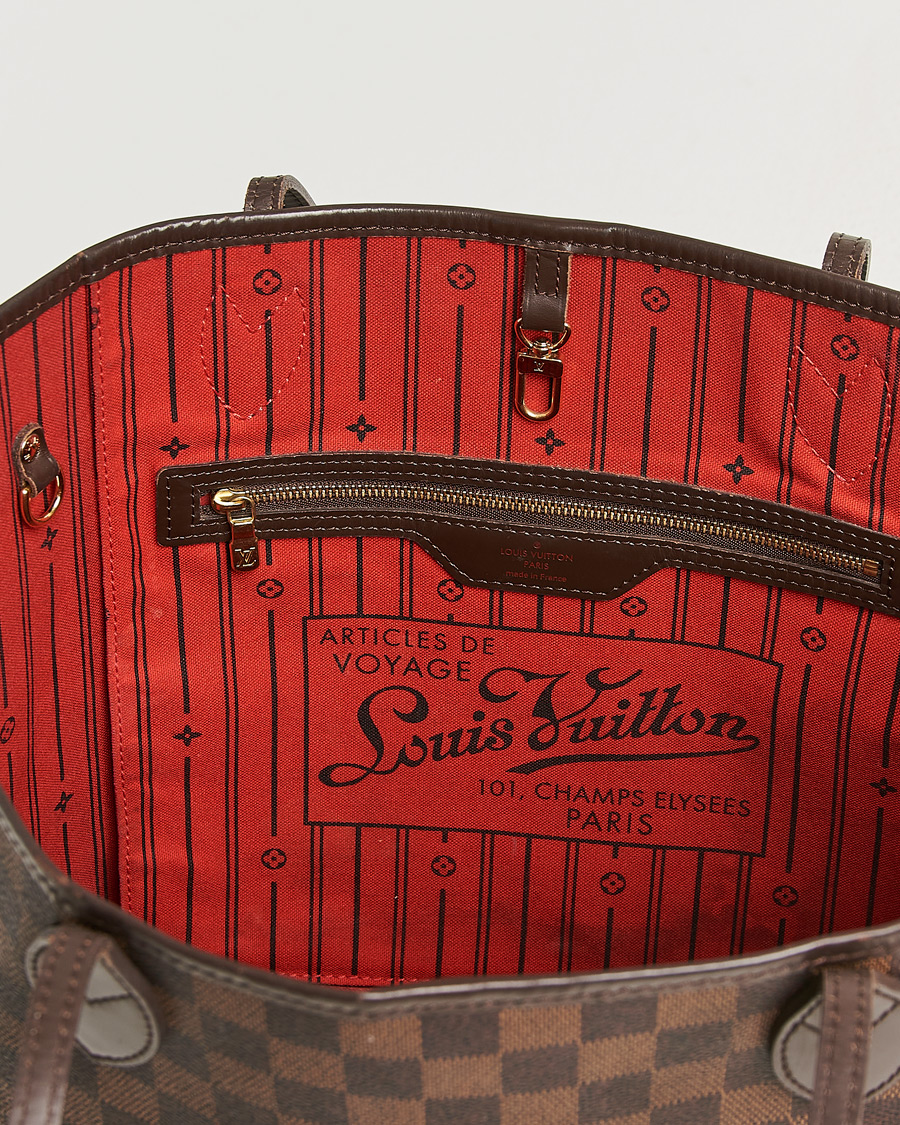 Homme | Pre-Owned & Vintage Bags | Louis Vuitton Pre-Owned | Neverfull MM Damier Ebene