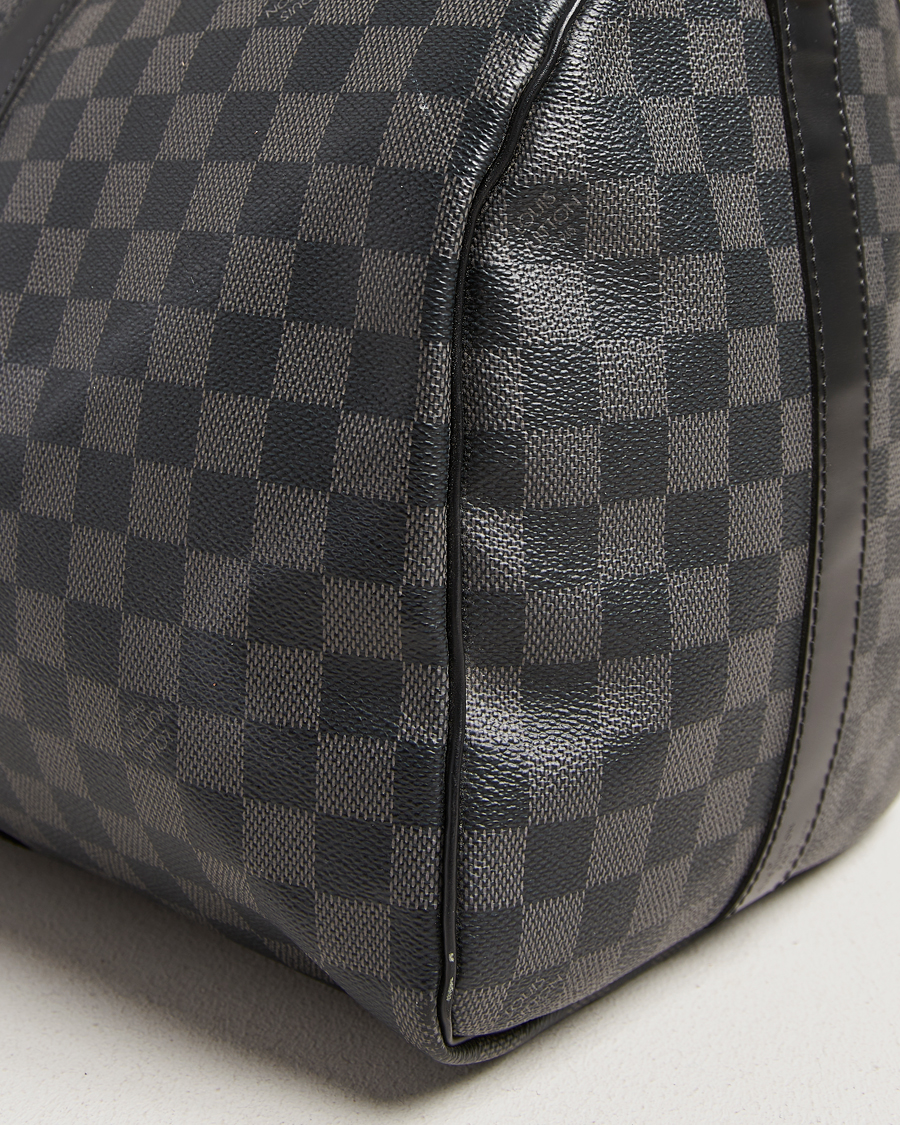 Homme | Pre-Owned & Vintage Bags | Louis Vuitton Pre-Owned | Keepall Bandouliére 45 Damier Graphite