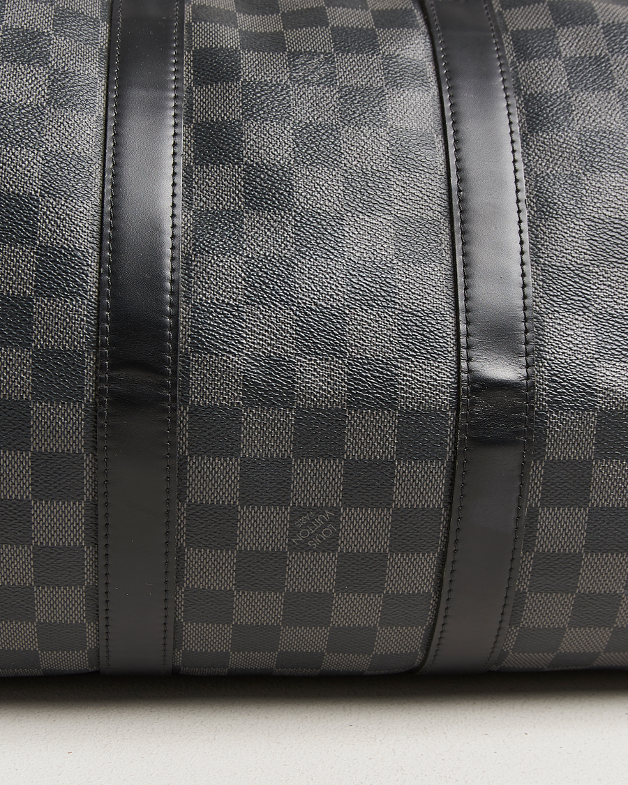 Homme | Pre-Owned & Vintage Bags | Louis Vuitton Pre-Owned | Keepall Bandouliére 45 Damier Graphite