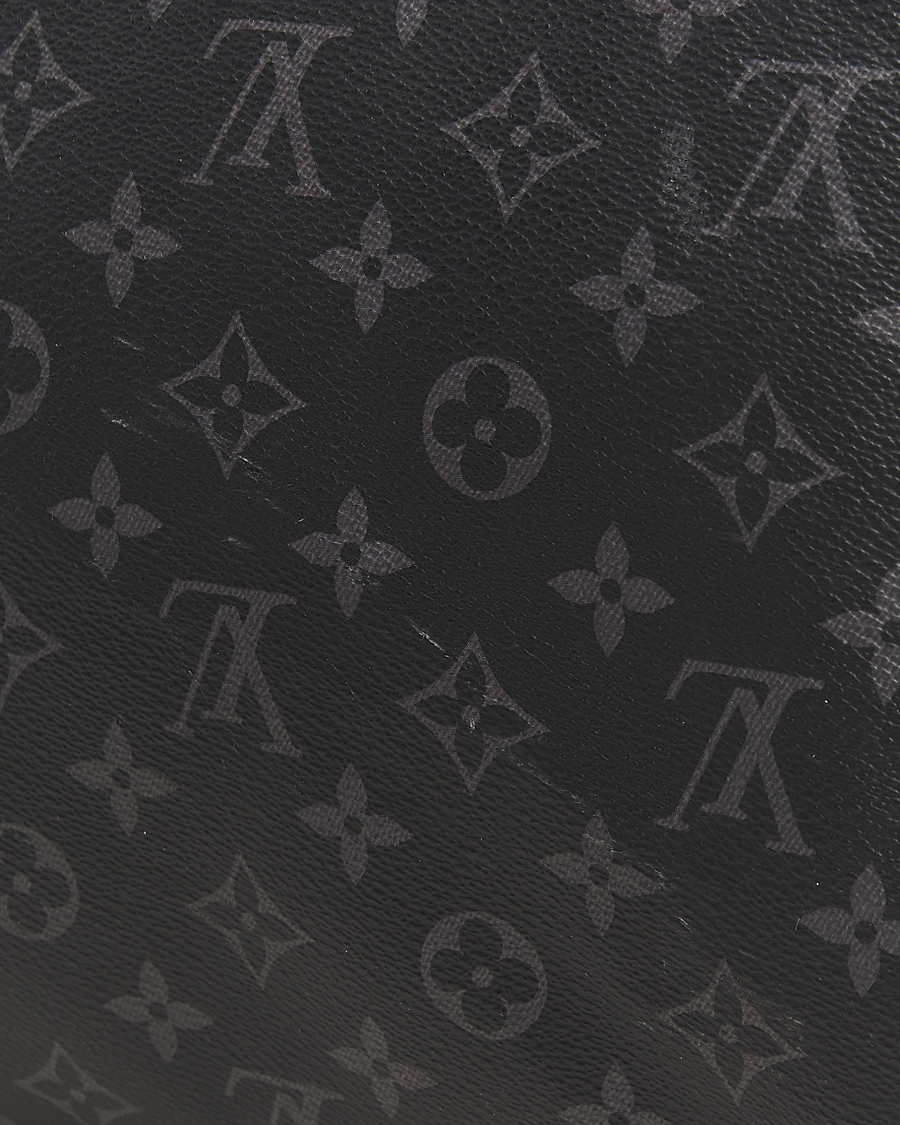 Homme | Louis Vuitton Pre-Owned Keepall Bandouliére 55 Monogram Eclipse | Louis Vuitton Pre-Owned | Keepall Bandouliére 55 Monogram Eclipse