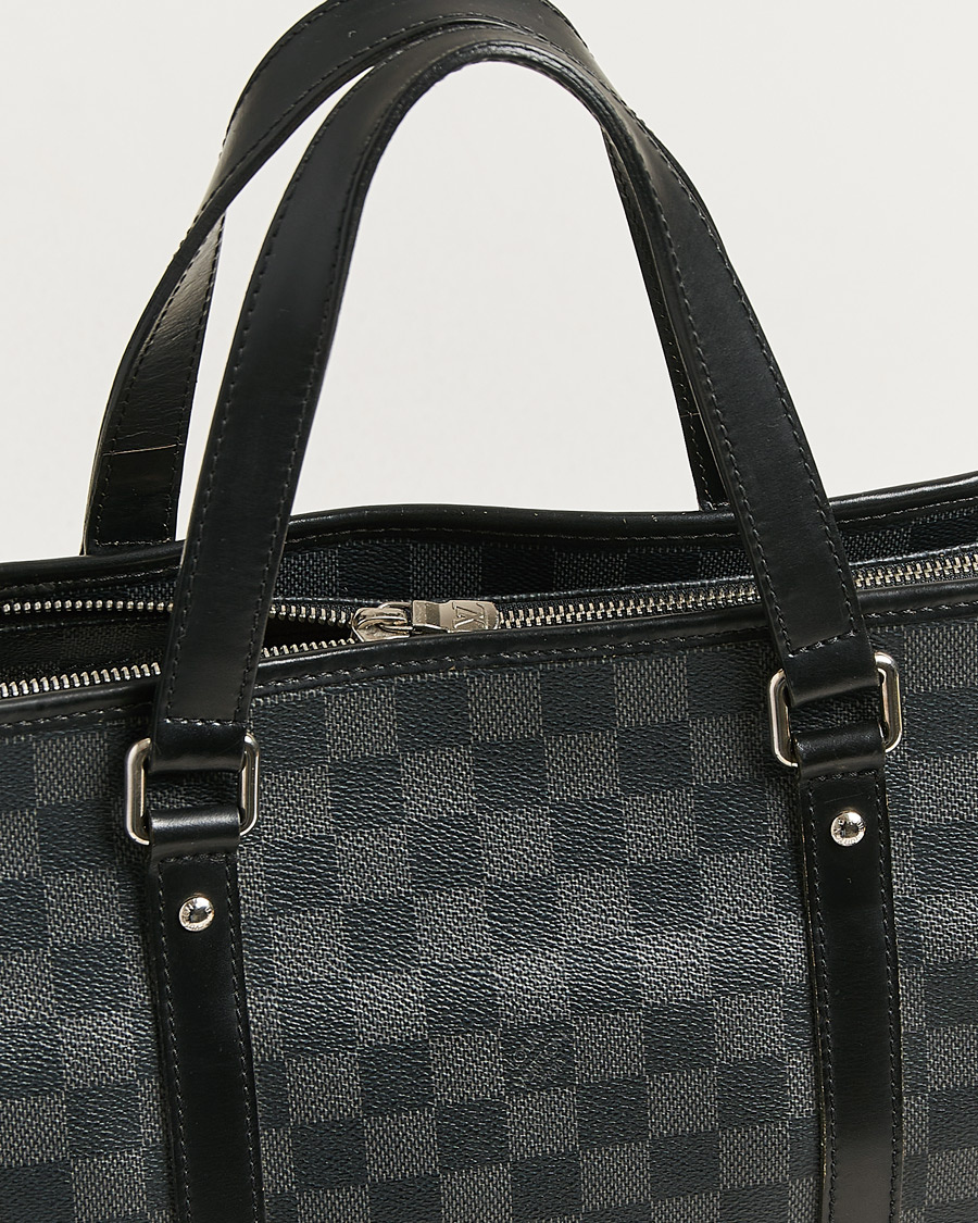 Homme | Pre-Owned & Vintage Bags | Louis Vuitton Pre-Owned | Tadao Tote Bag Damier Graphite