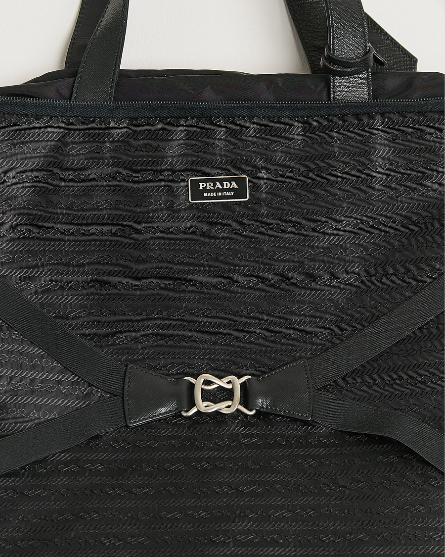 Homme | Pre-Owned & Vintage Bags | Prada Pre-Owned | Tessuto Nylon Document Bag Black