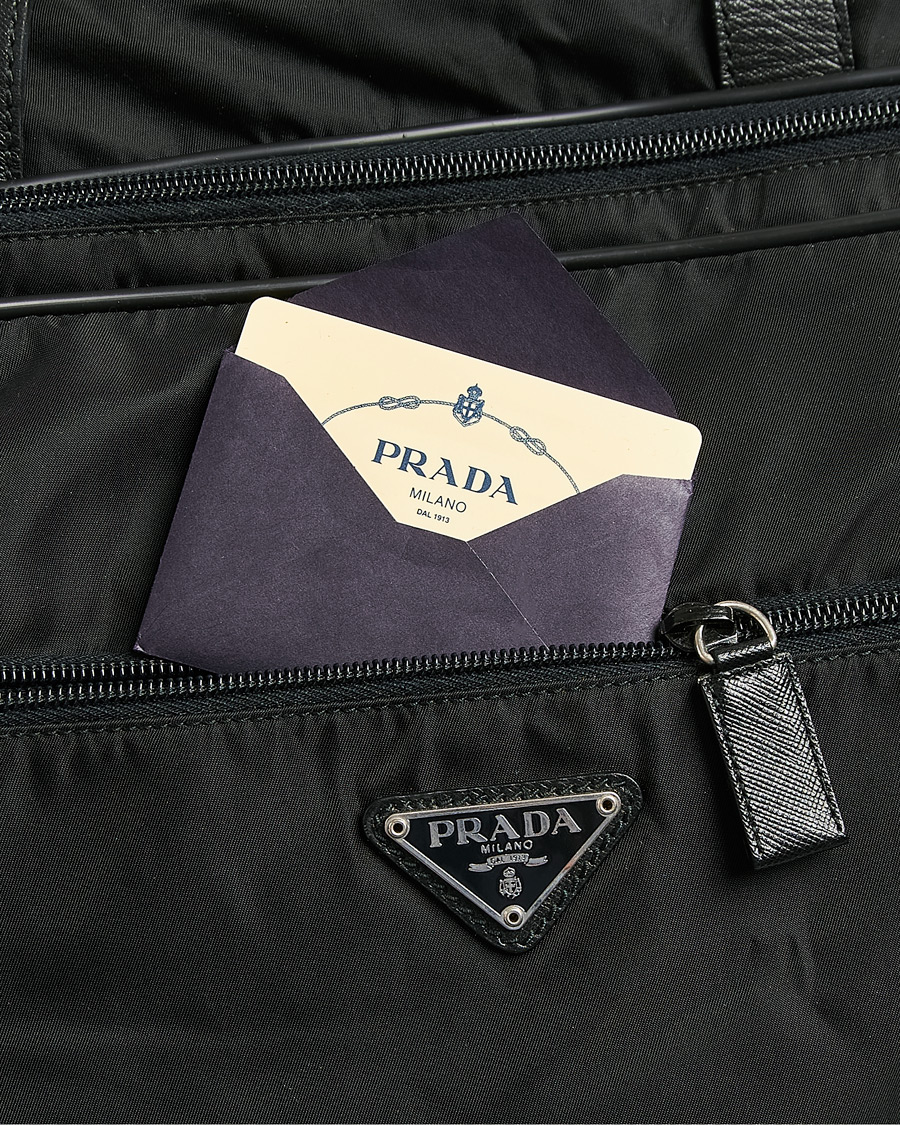 Homme | Pre-Owned & Vintage Bags | Prada Pre-Owned | Tessuto Nylon Document Bag Black