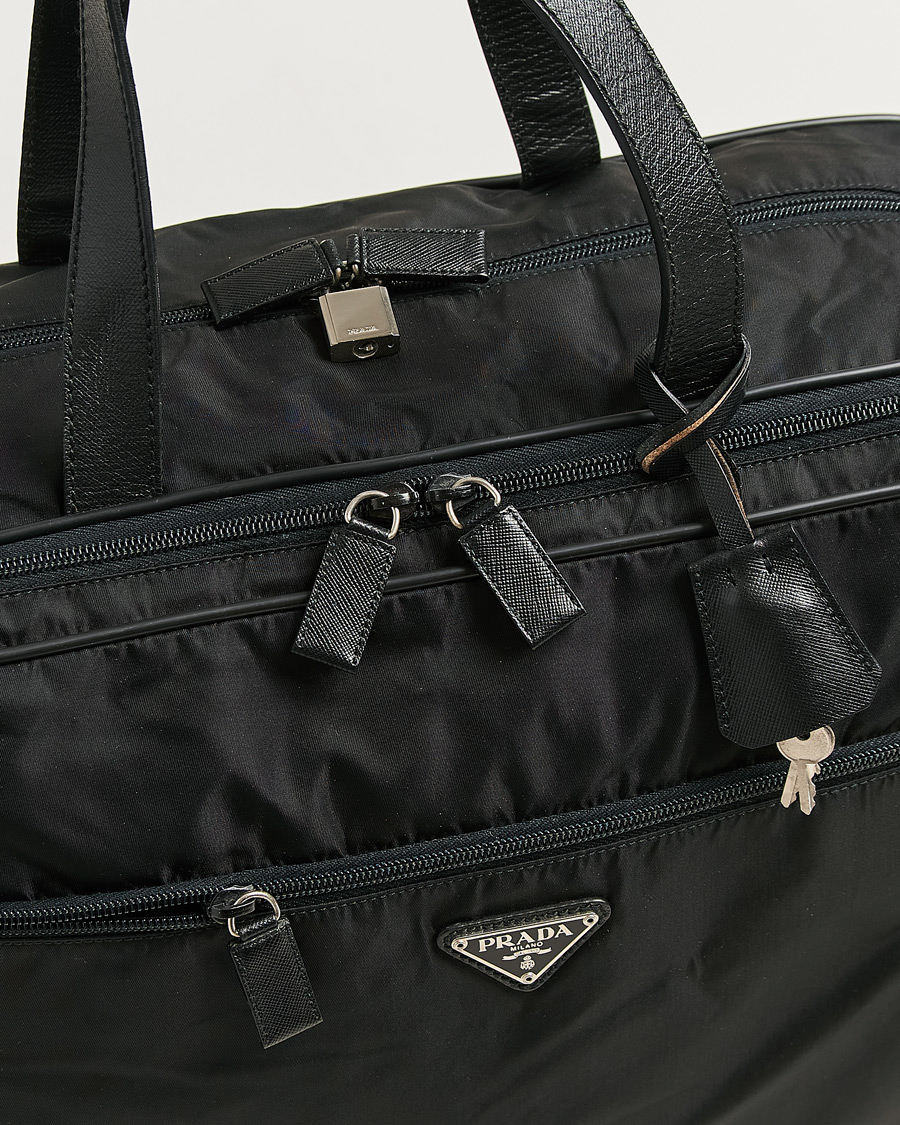 Homme | Pre-Owned & Vintage Bags | Prada Pre-Owned | Tessuto Nylon Document Bag Black
