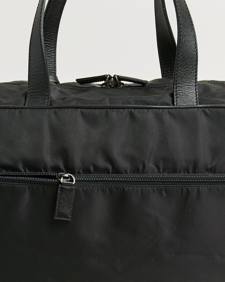 Homme | Pre-Owned & Vintage Bags | Prada Pre-Owned | Tessuto Nylon Document Bag Black