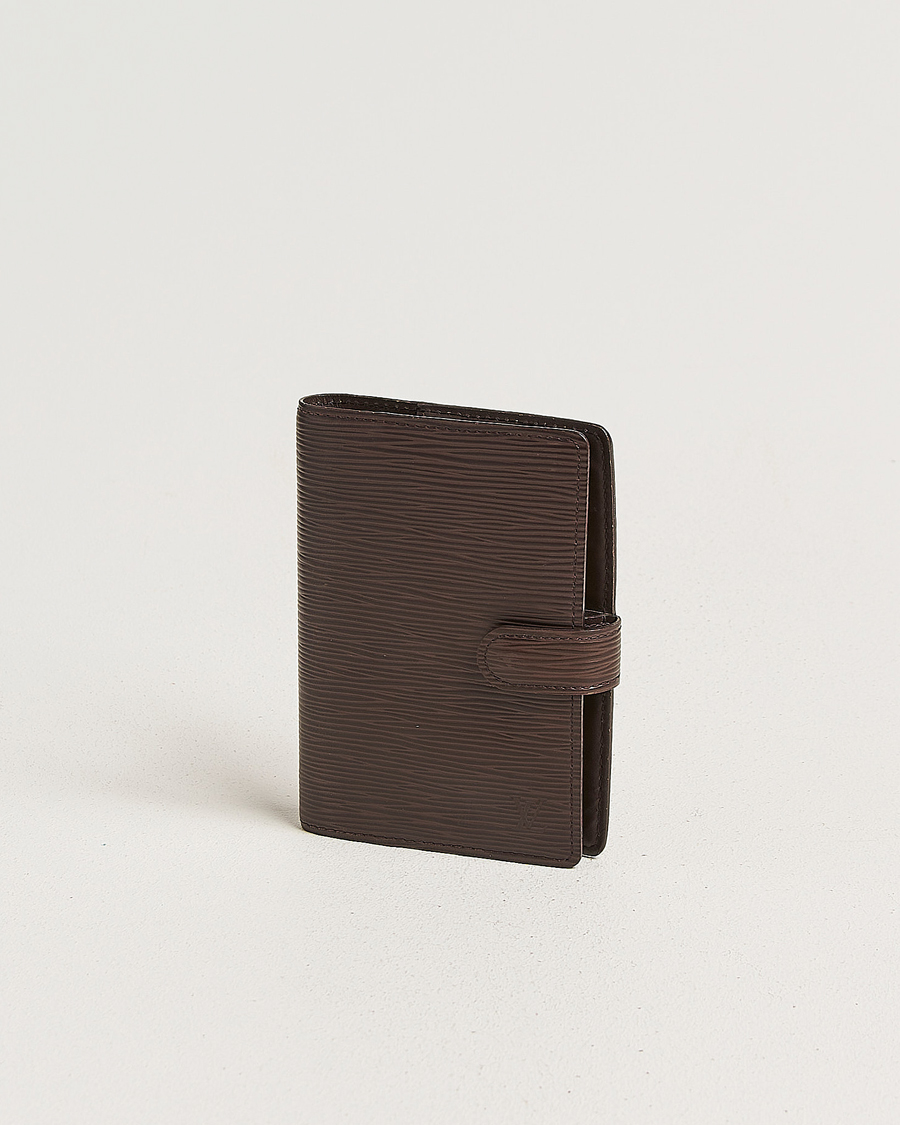 Homme | Pre-Owned & Vintage Bags | Louis Vuitton Pre-Owned | Small Ring Agenda Cover Epi Leather Brown