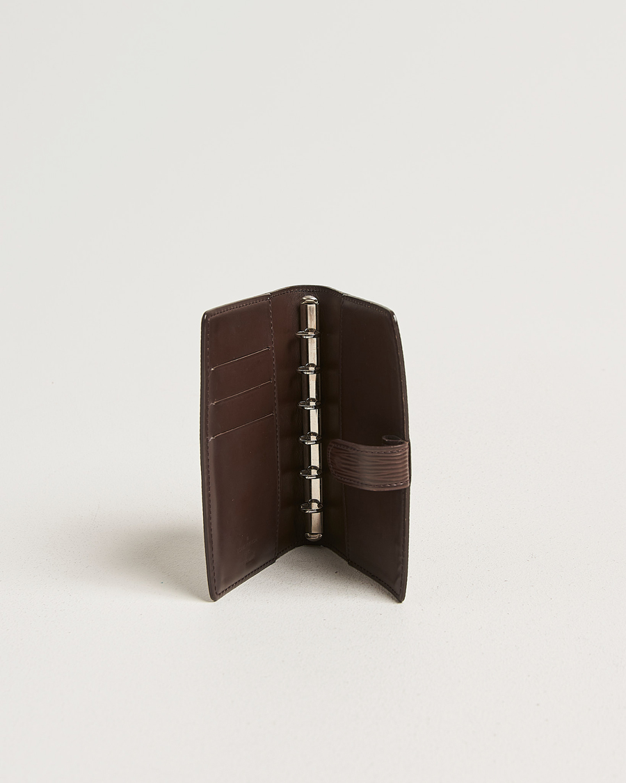 Homme | Pre-Owned & Vintage Bags | Louis Vuitton Pre-Owned | Small Ring Agenda Cover Epi Leather Brown