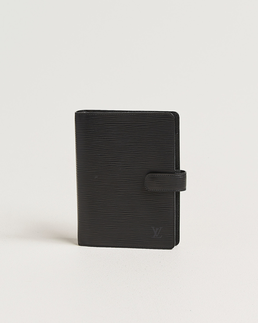 Homme | Pre-Owned & Vintage Bags | Louis Vuitton Pre-Owned | Medium Ring Agenda Cover Epi Leather Black