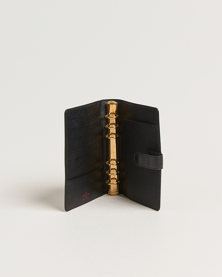 Homme | Pre-Owned & Vintage Bags | Louis Vuitton Pre-Owned | Medium Ring Agenda Cover Epi Leather Black
