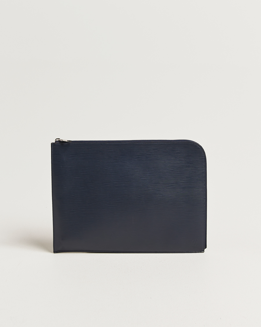 Homme | Pre-Owned & Vintage Bags | Louis Vuitton Pre-Owned | Porte Documents Epi Leather Navy