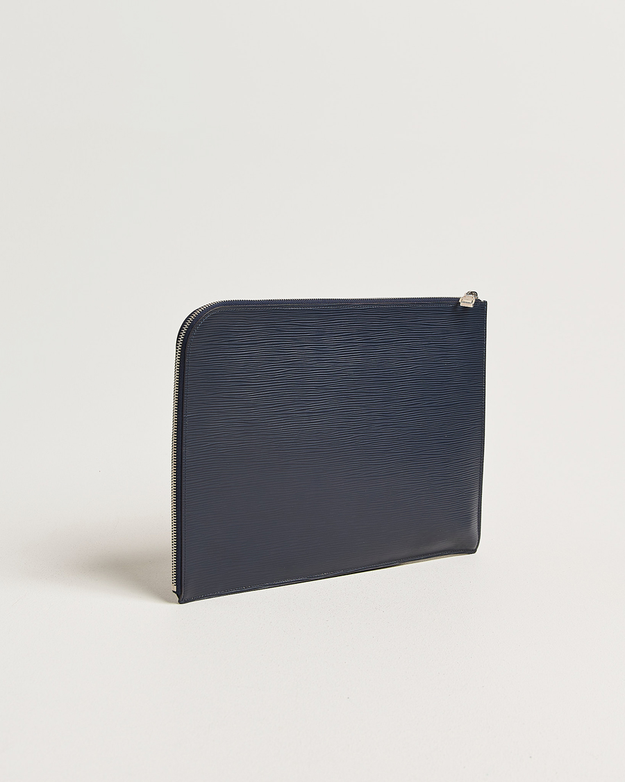 Homme | Pre-Owned & Vintage Bags | Louis Vuitton Pre-Owned | Porte Documents Epi Leather Navy