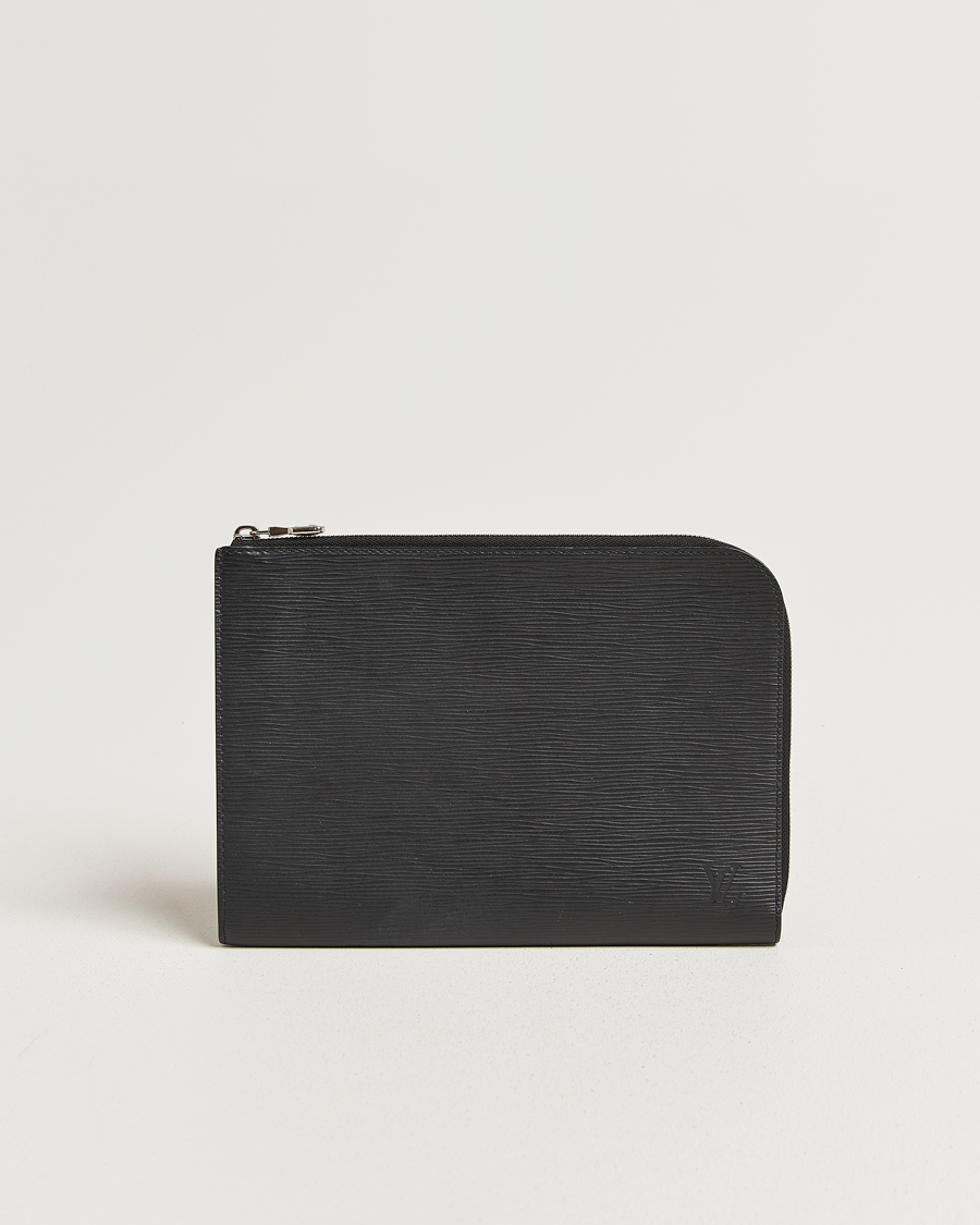 Homme | Pre-Owned & Vintage Bags | Louis Vuitton Pre-Owned | Porte Documents Epi Leather Black