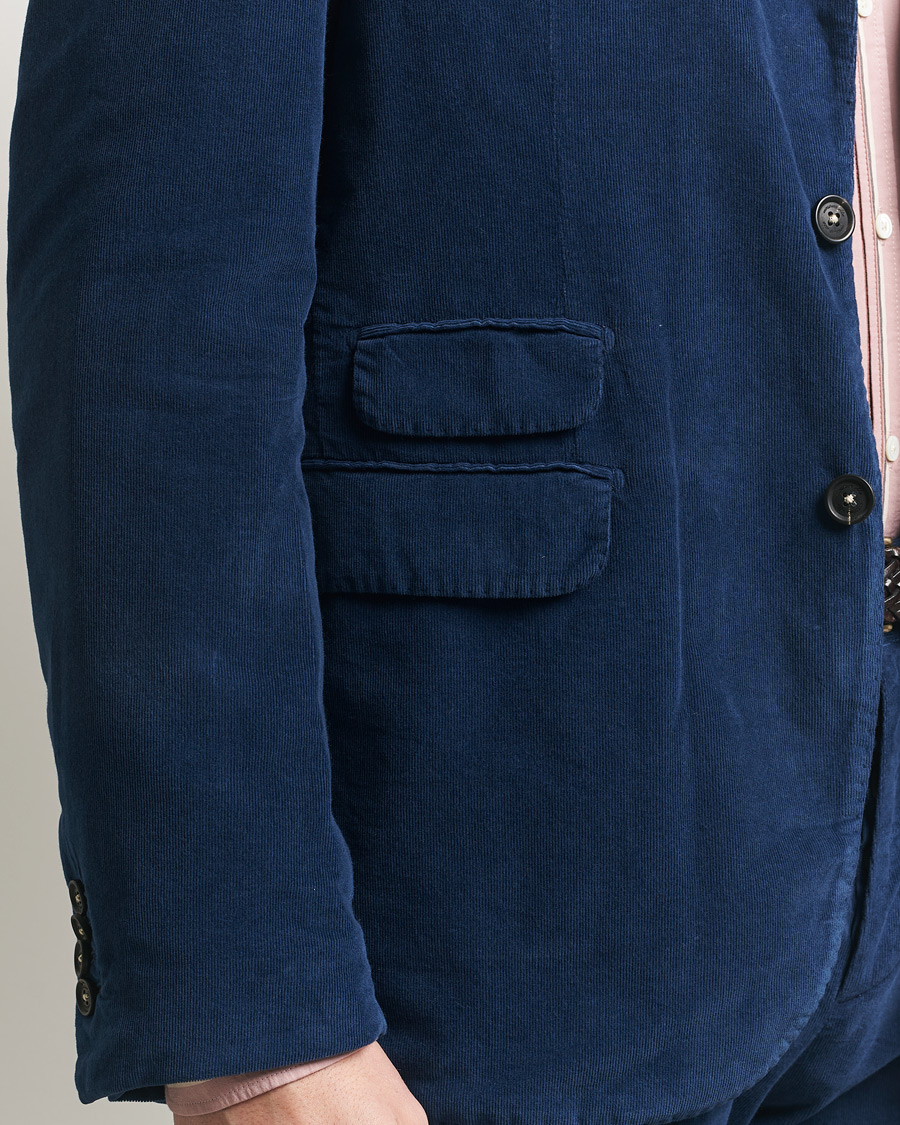 Homme | Costumes | Massimo Alba | Sloop Corduroy Suit Midnight Blue