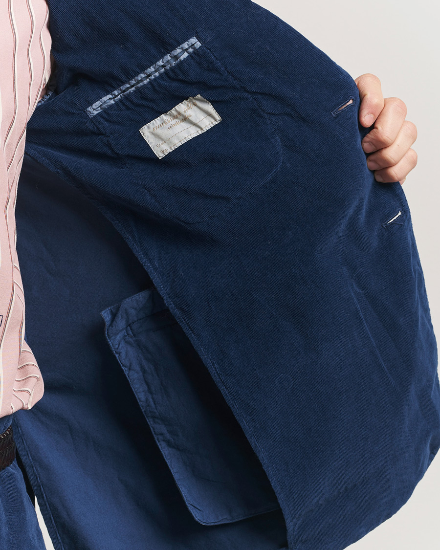 Homme | Costumes | Massimo Alba | Sloop Corduroy Suit Midnight Blue