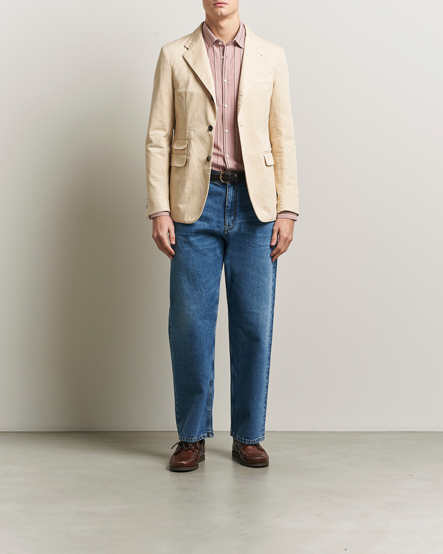 Homme | Blazers | Massimo Alba | Sloop Cotton Blazer Light Beige