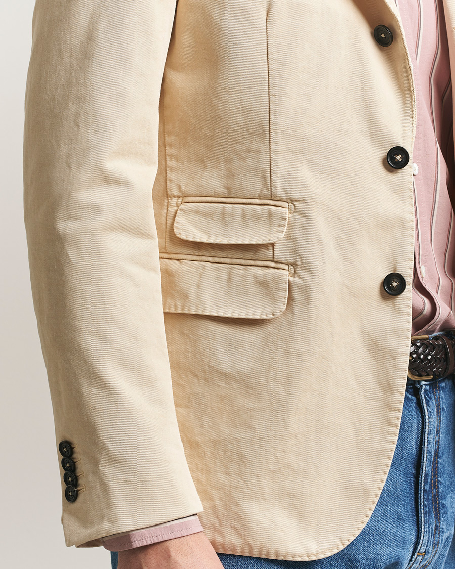 Homme | Blazers | Massimo Alba | Sloop Cotton Blazer Light Beige