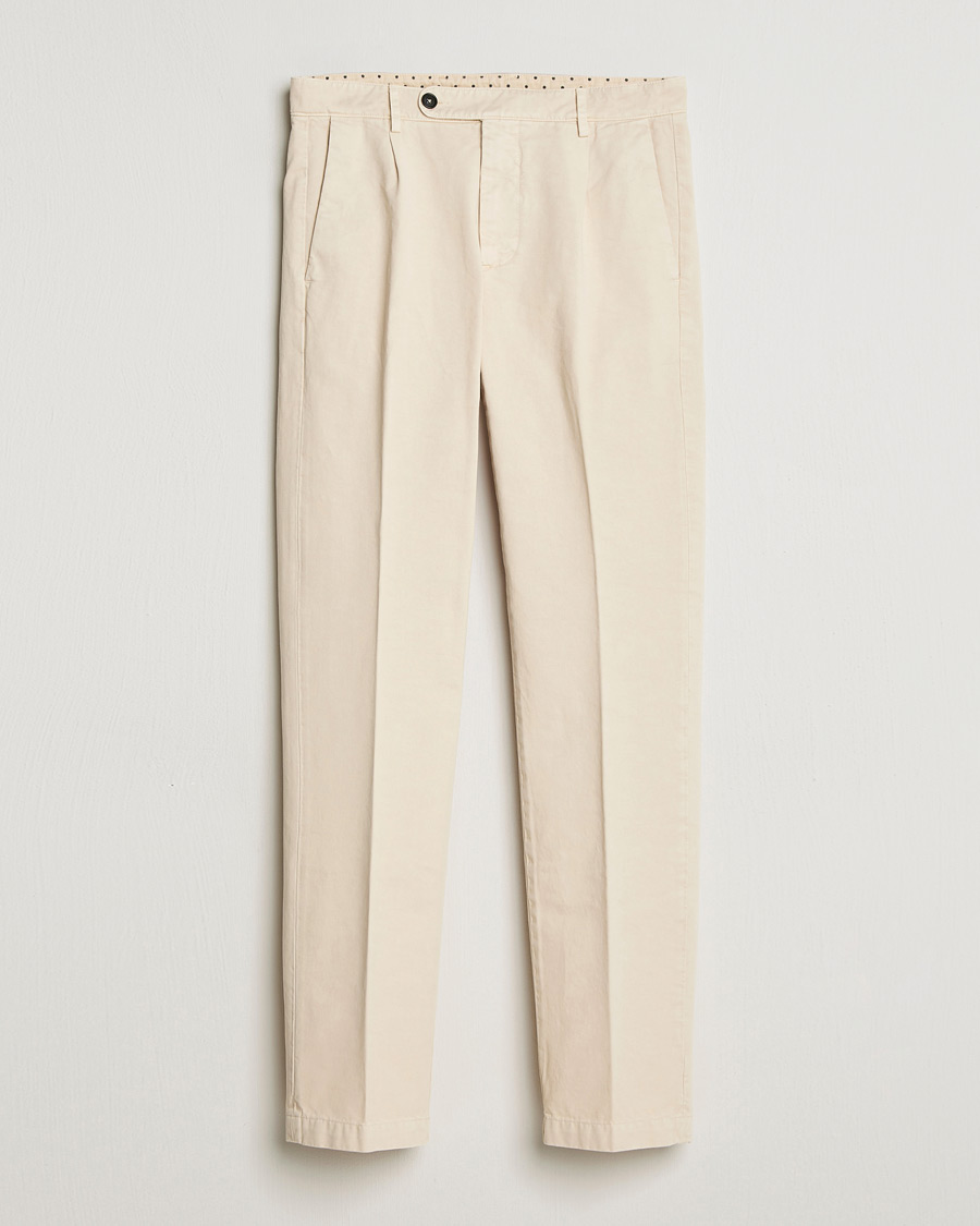 Homme | Pantalons | Massimo Alba | Ionio Cotton Trousers Light Beige
