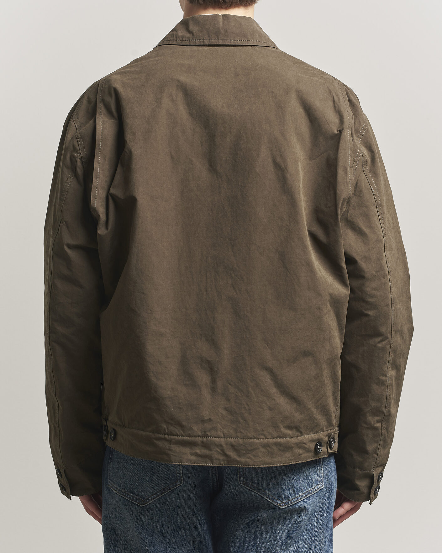 Homme | Manteaux Et Vestes | Massimo Alba | Lined Cotton Bomber Jacket Hunter
