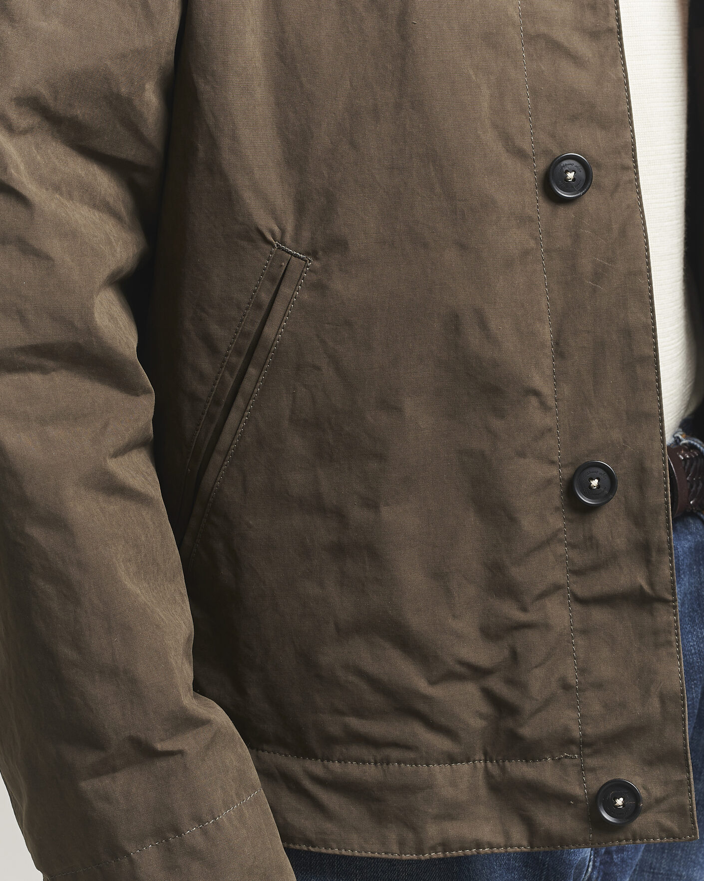 Homme | Manteaux Et Vestes | Massimo Alba | Lined Cotton Bomber Jacket Hunter