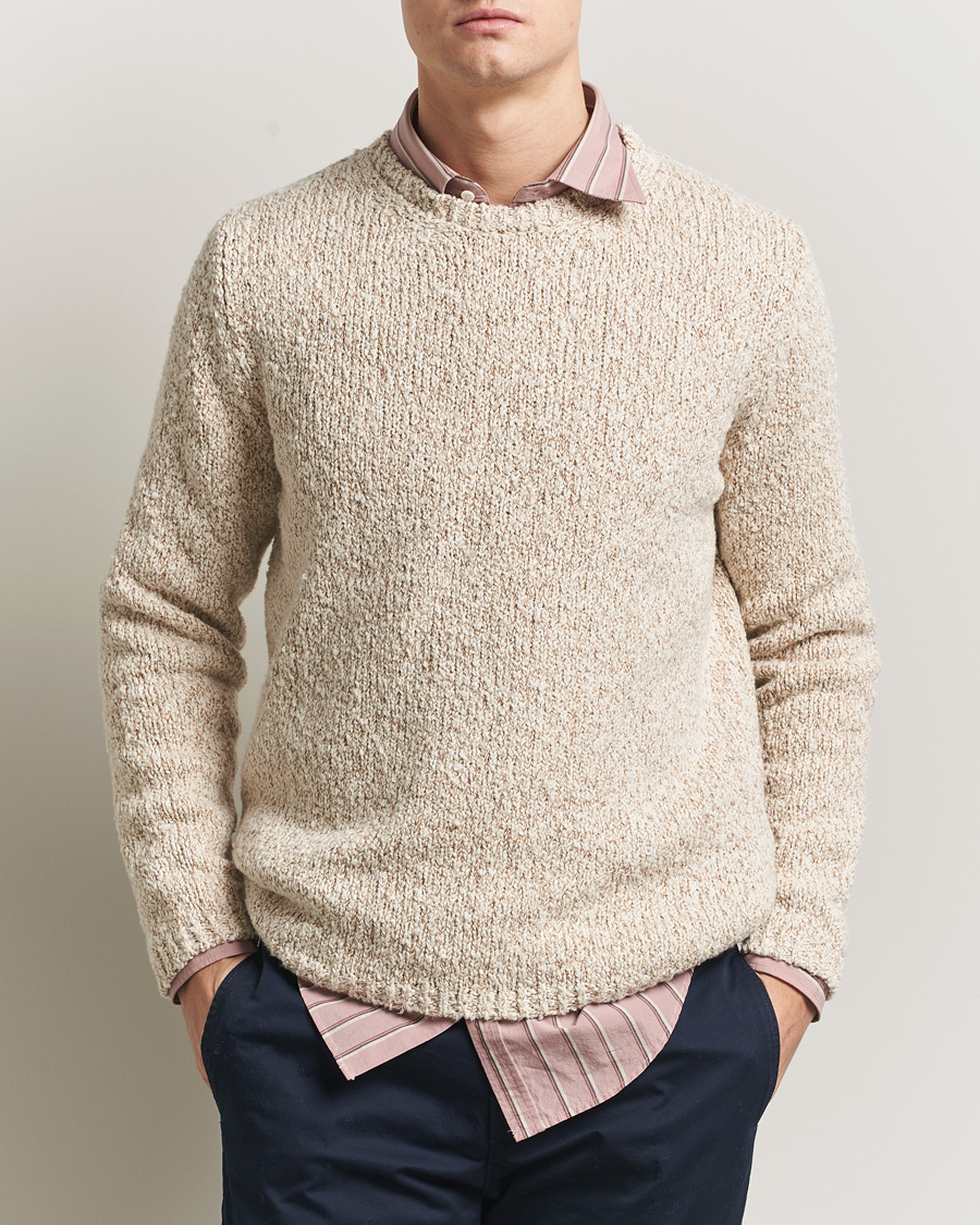 Homme | Pulls Et Tricots | Massimo Alba | Cotton Boucle Sweater Bronze