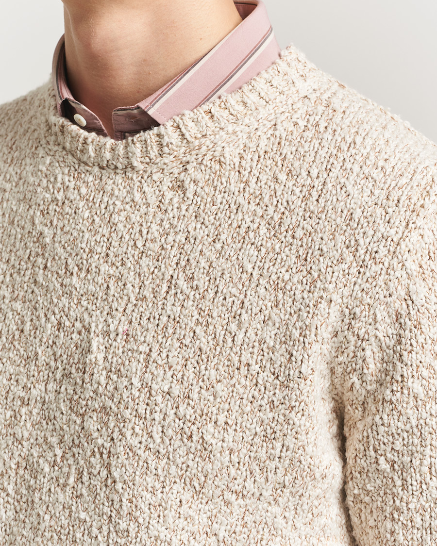 Homme | Pulls Et Tricots | Massimo Alba | Cotton Boucle Sweater Bronze
