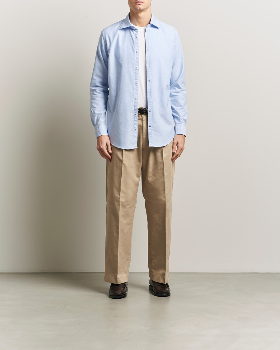 Homme | Chemises | Massimo Alba | Genova Oxford Shirt Sky Blue