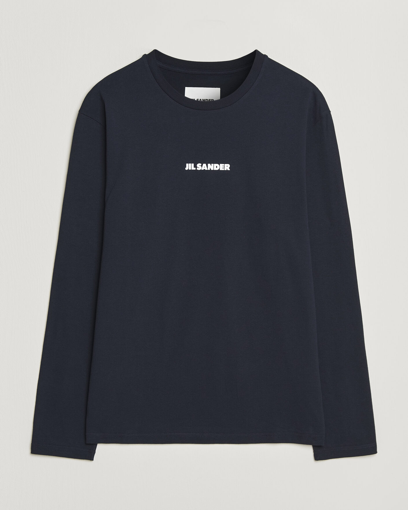 Homme | T-shirts | Jil Sander | Long Sleeve Logo T-Shirt Navy