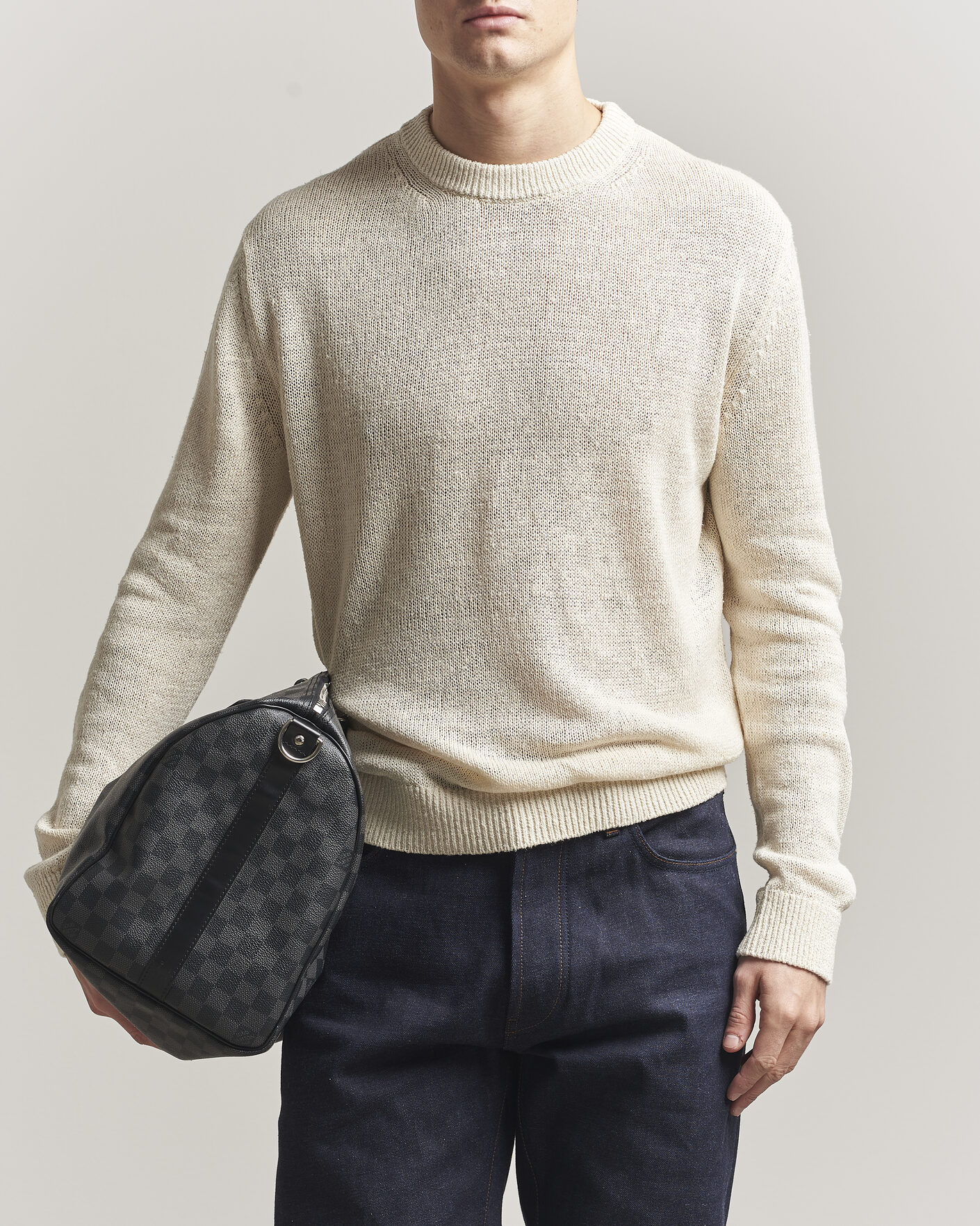 Homme | Pulls Et Tricots | Jil Sander | Silk Blend Crew Neck Sweater Sand