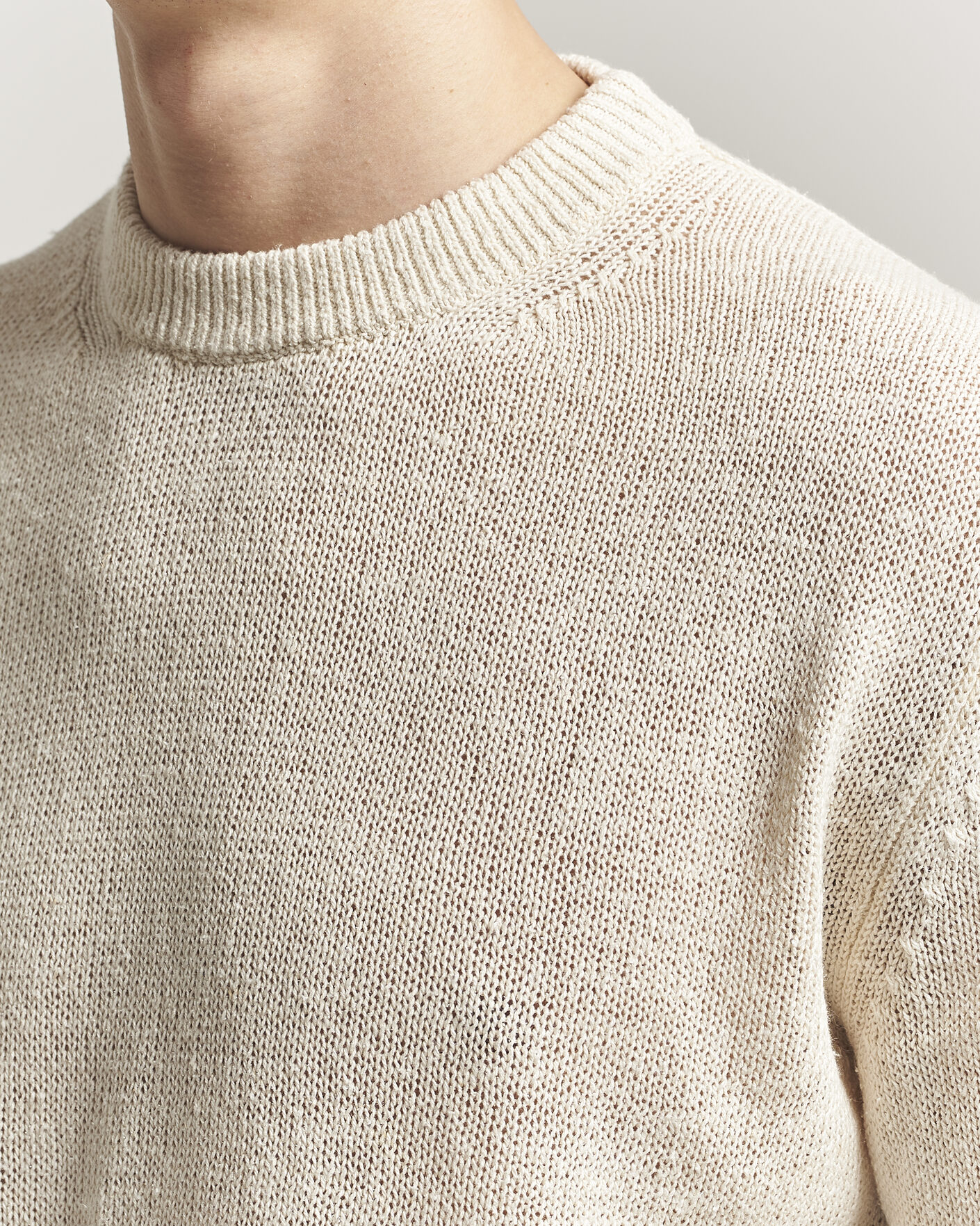 Homme | Pulls Et Tricots | Jil Sander | Silk Blend Crew Neck Sweater Sand