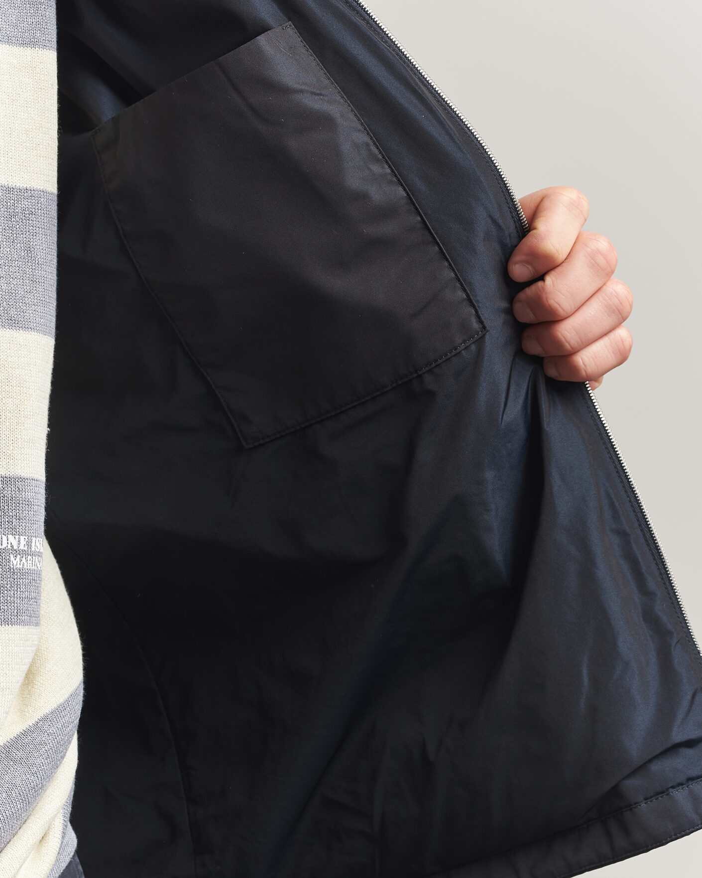 Homme | Manteaux Et Vestes | Jil Sander | Nylon Zip Jacket Navy