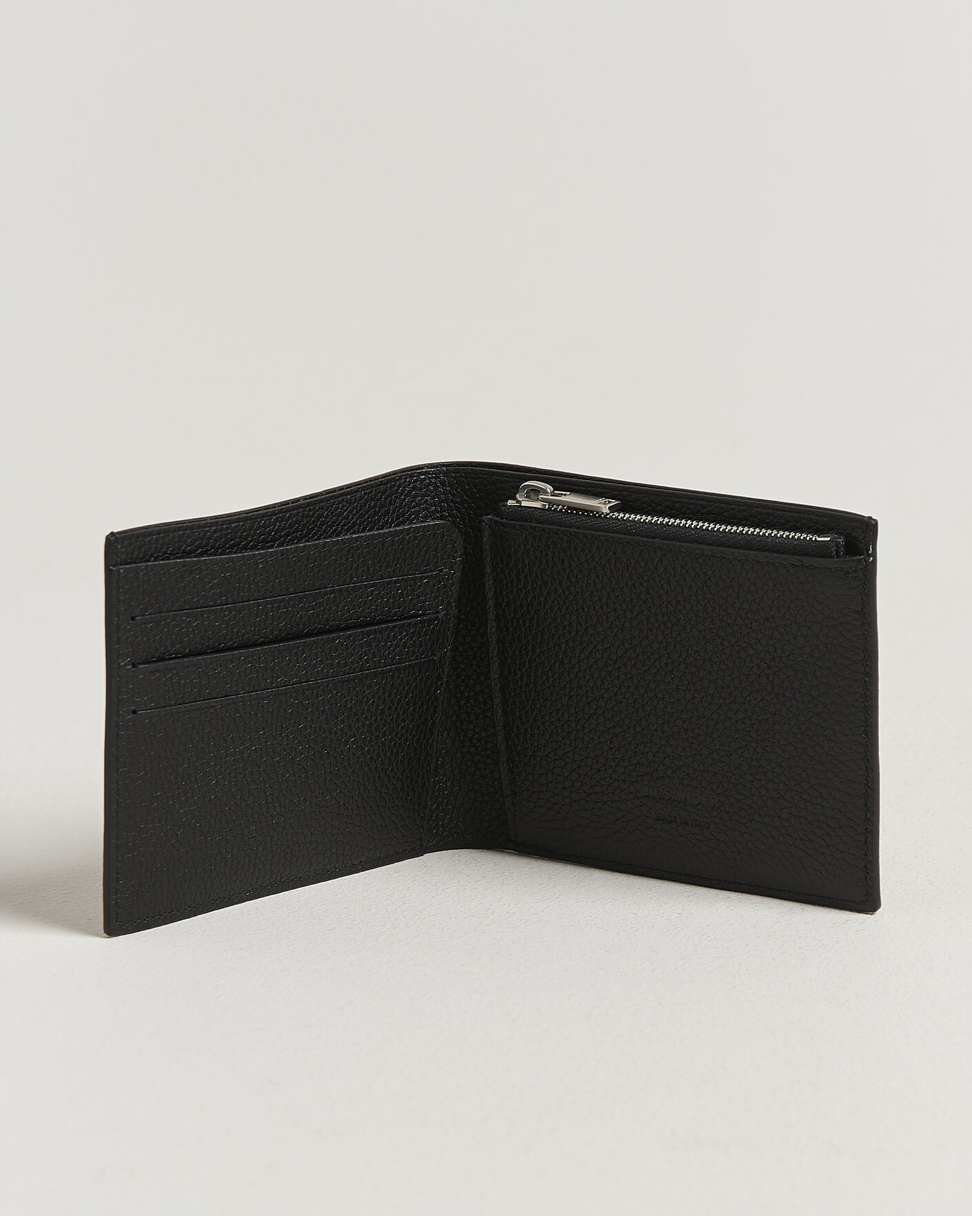 Homme | Portefeuilles | Jil Sander | Grain Leather Zip Wallet Black
