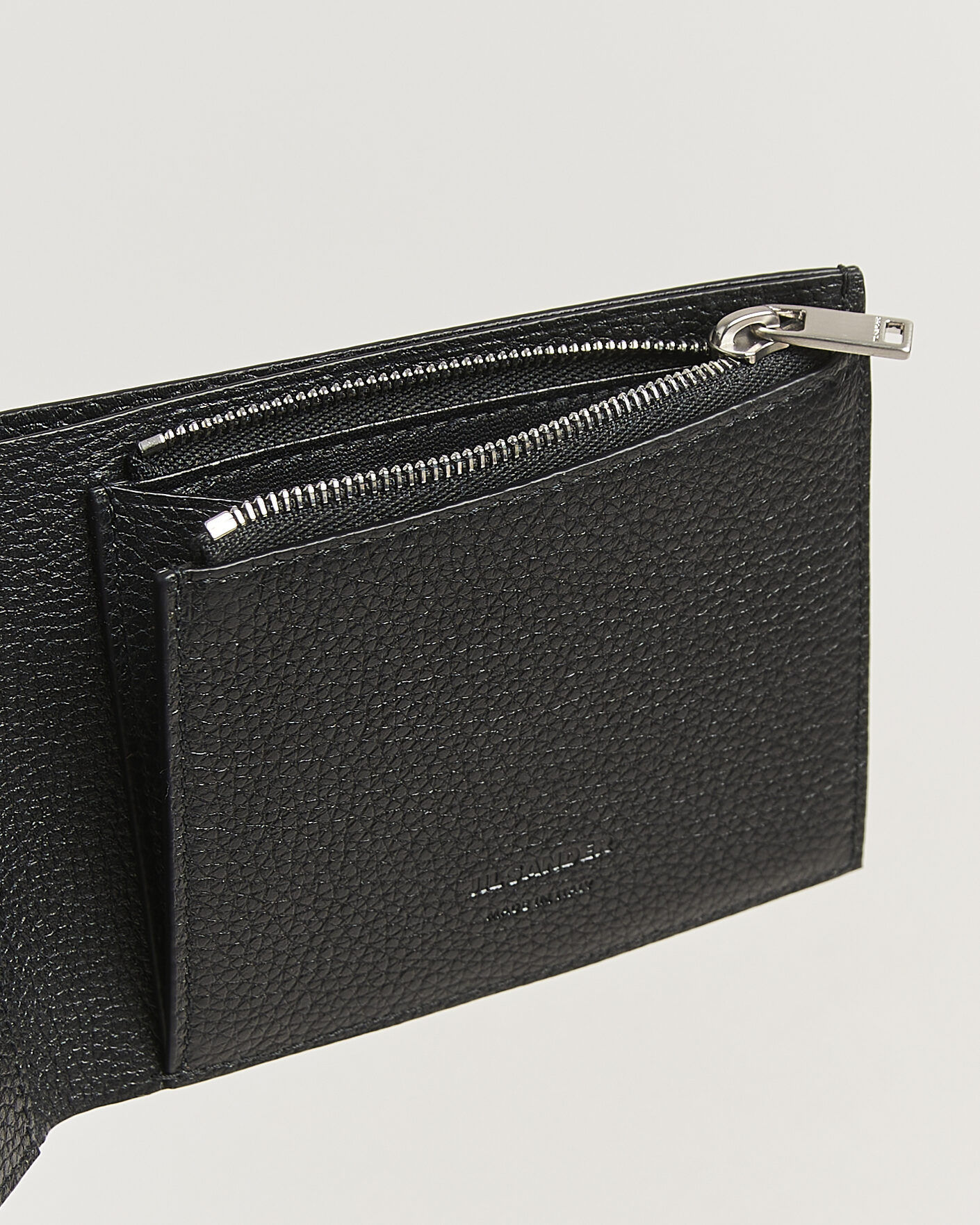 Homme | Portefeuilles | Jil Sander | Grain Leather Zip Wallet Black