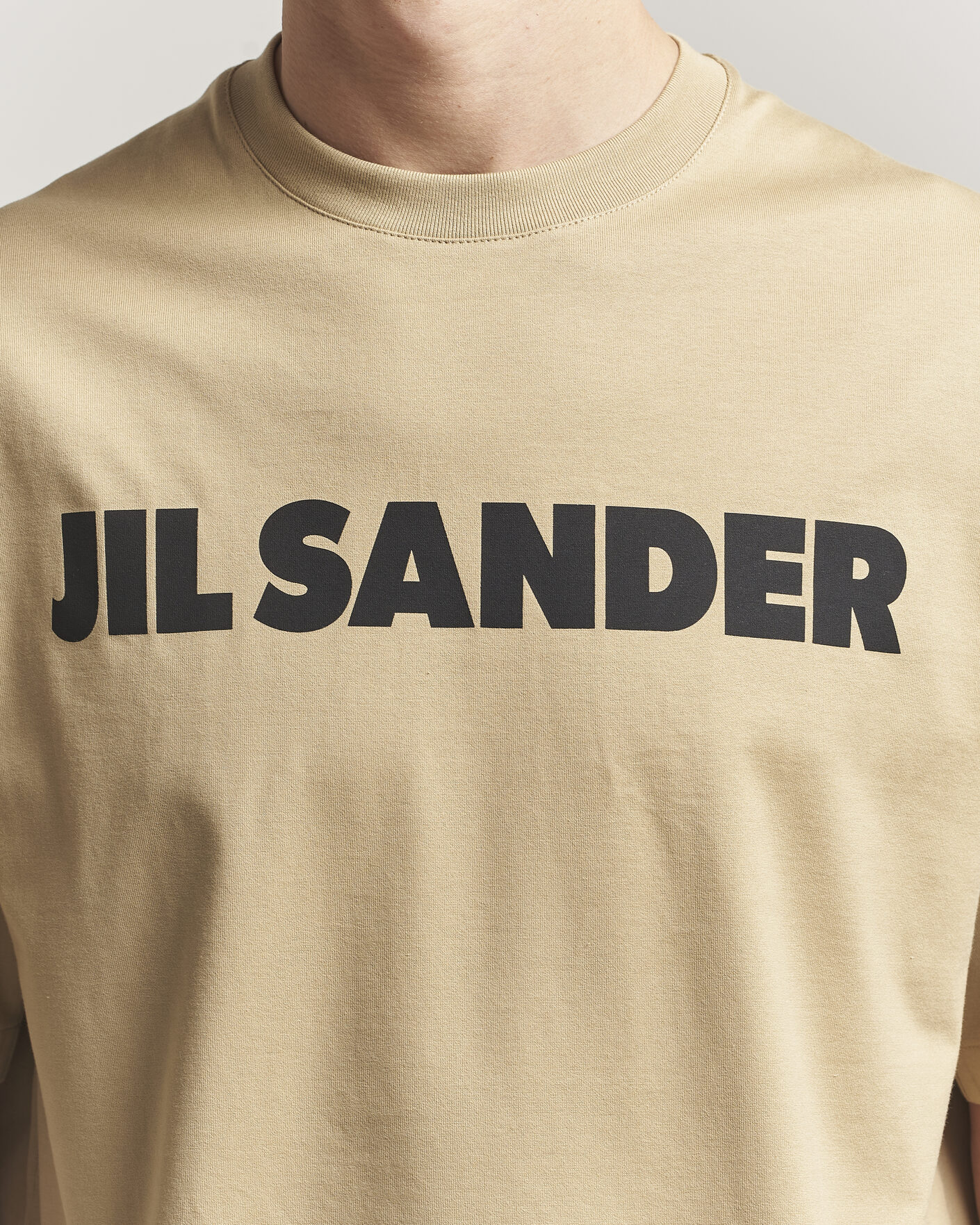 Homme | T-shirts | Jil Sander | Short Sleeve Logo T-Shirt  Khaki