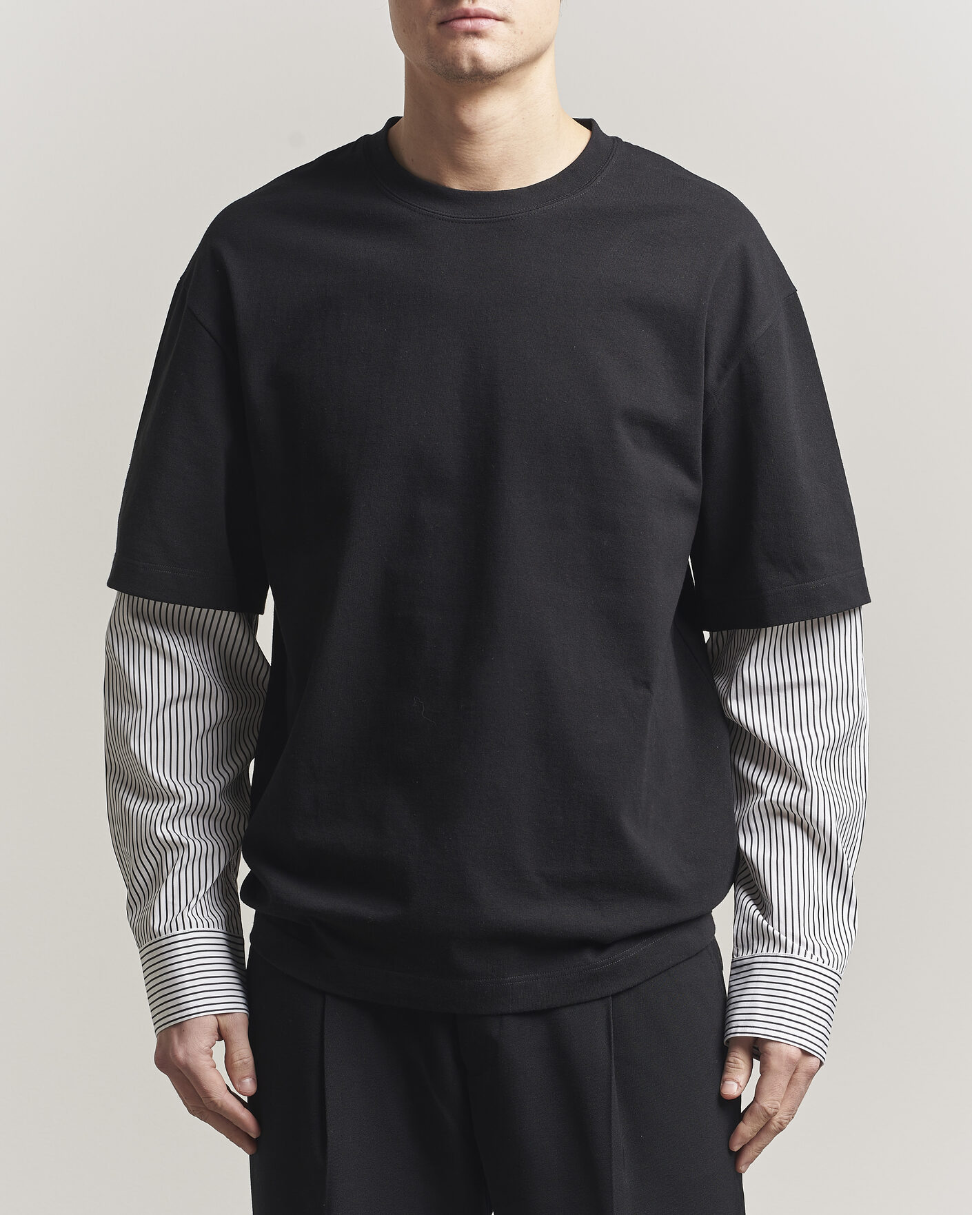 Homme | T-shirts | Jil Sander | Long Sleeve T-Shirt Black