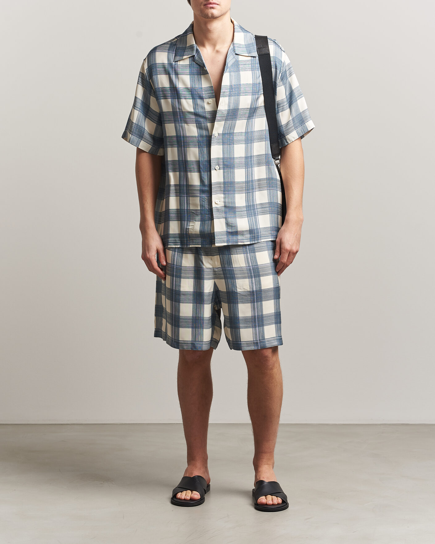 Homme | Shorts | Jil Sander | Vichy Check Shorts Blue/White