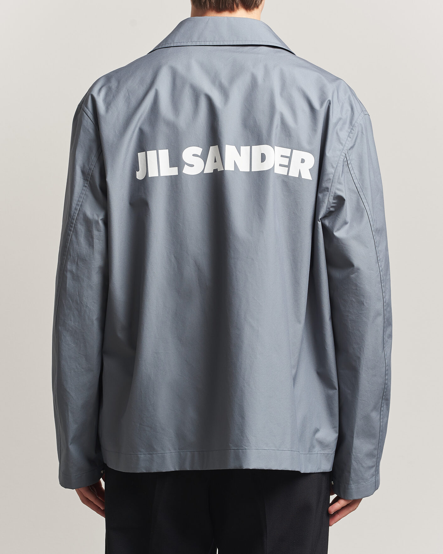 Homme | Manteaux Et Vestes | Jil Sander | Back Logo Bomber Jacket Grey