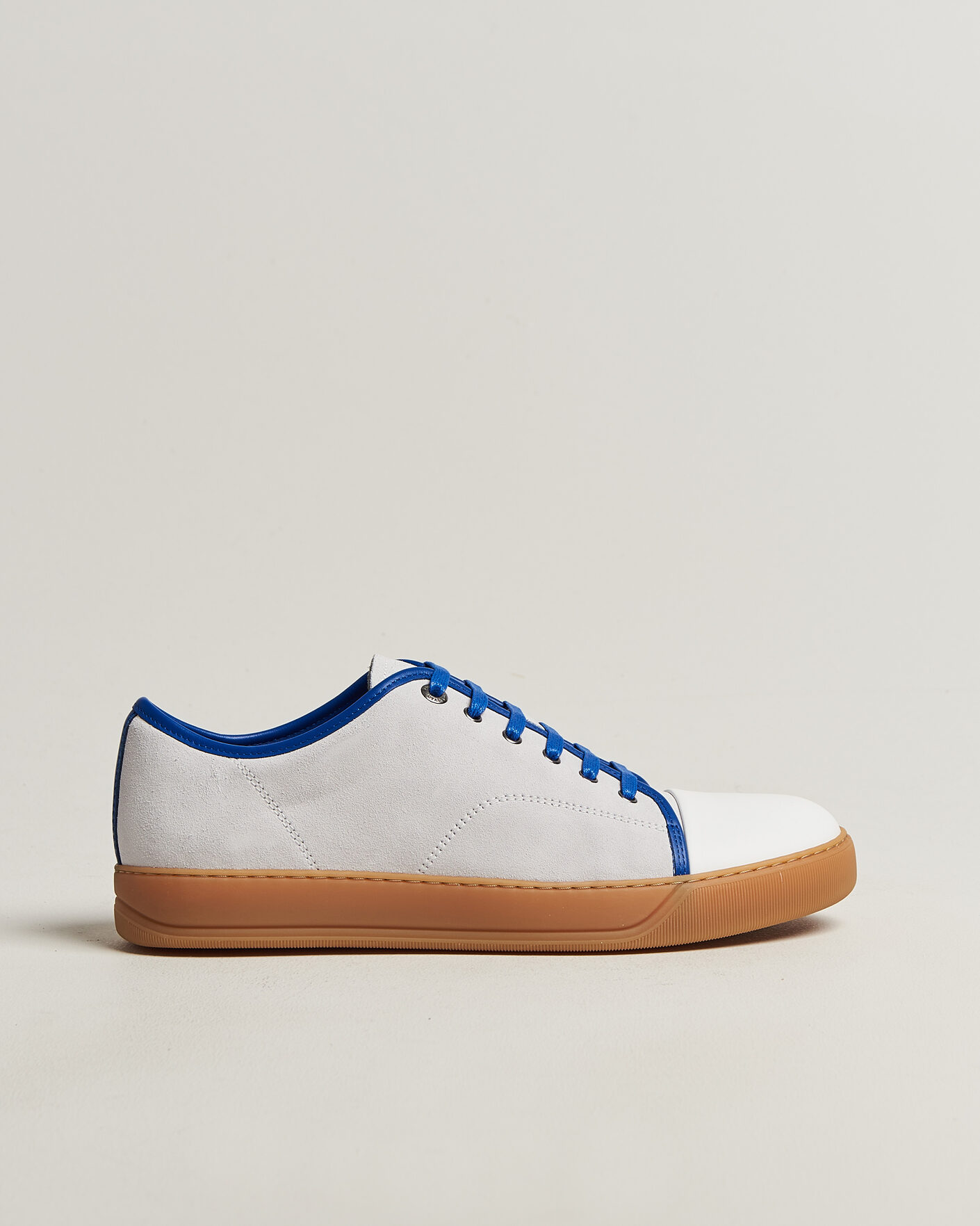 Homme | Baskets | Lanvin | DBB1 Nappa Cap Toe Sneaker White/Blue