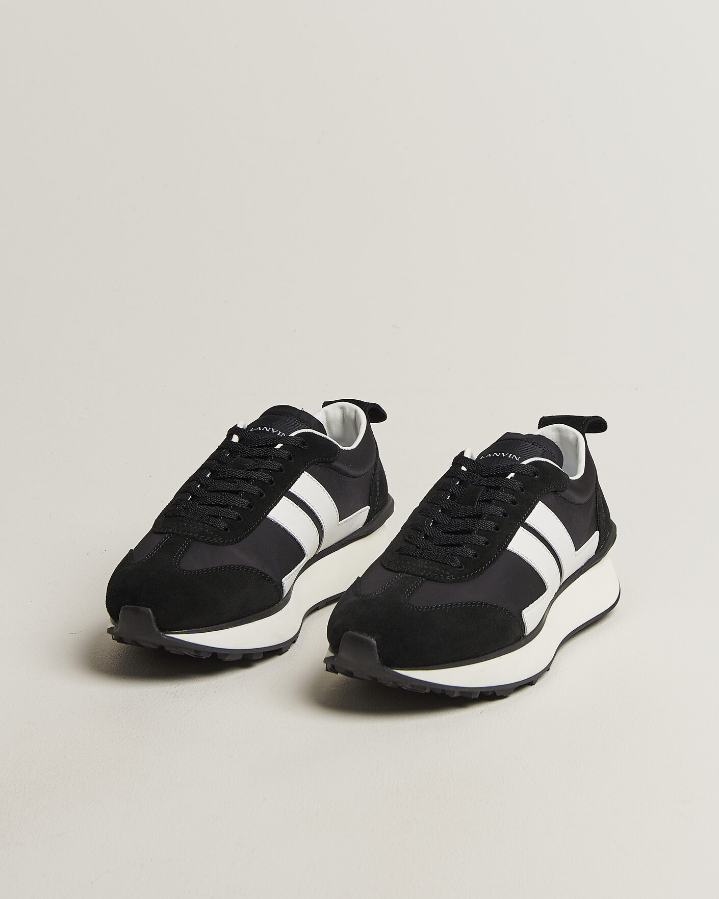 Homme | Baskets | Lanvin | Bumpr Running Sneakers Black/White