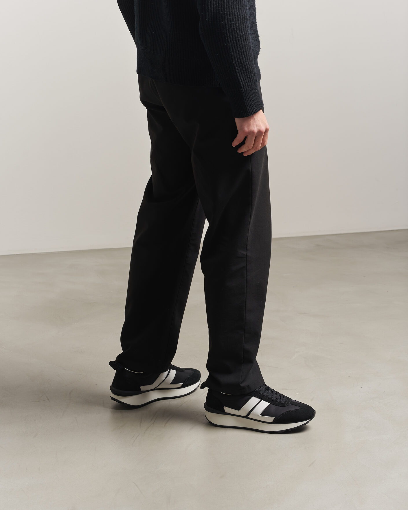 Homme | Baskets | Lanvin | Bumpr Running Sneakers Black/White